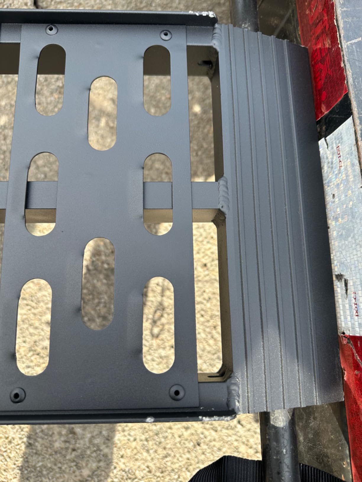 7.5FT Aluminum Motorcycle Ramp, 1PC ATV Loading Ramps for Pickup Trucks | 750LBS, Anti-Slip, Safety Straps, Lightweight with Handle, Foldable for Storage, Tool-Free Assembly, for Lawn Mowers/Dirtbike customer photo 1