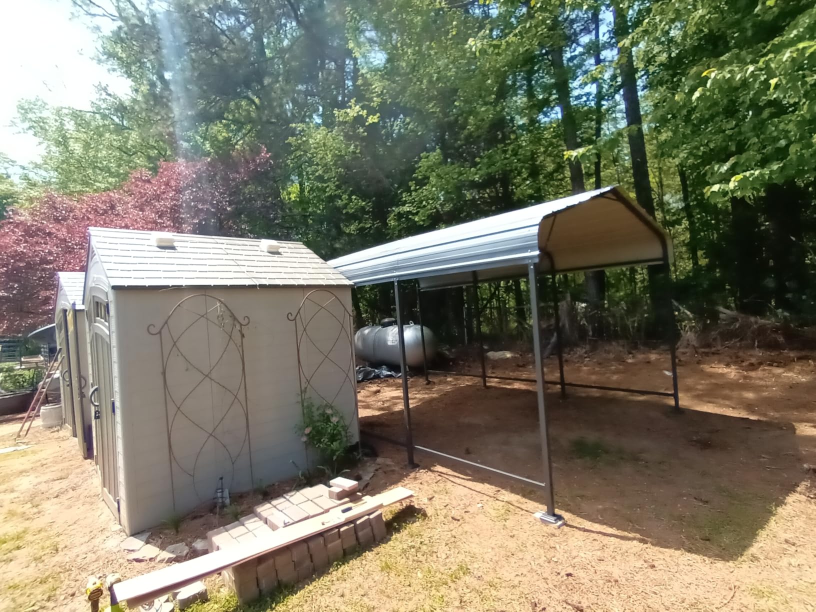 AirWire 10x15 FT Metal Carport Canopy with Reinforced Base customer photo 1
