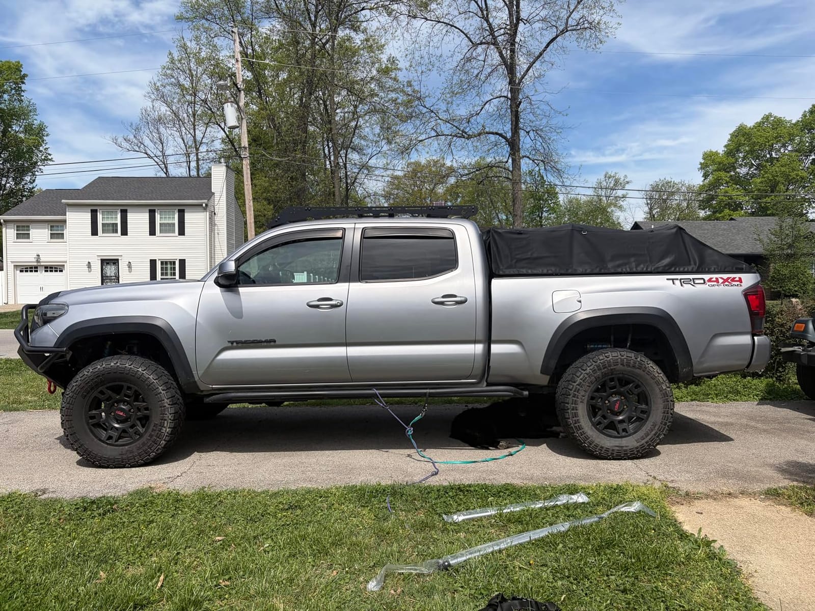 JOYTUTUS Truck Bed Soft Topper Compatible with 2019-2026 Ram 1500 (5.5ft) & Silverado Sierra 1500 (5.8ft) Foldable Camper Shell customer photo 1