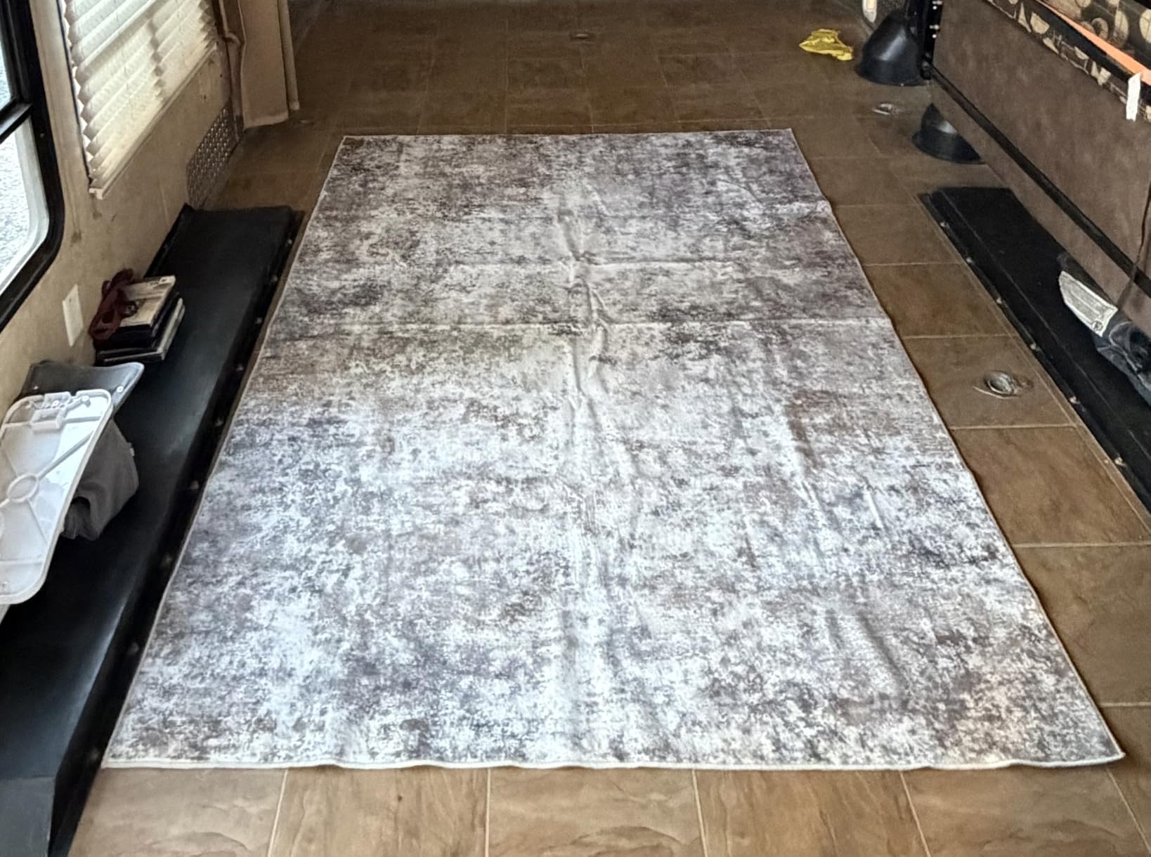 UERMEI 10x14 Area Rug Living Room Rugs Washable Neutral Brown Grey Carpet | Modern Abstract Non-Slip Soft Large Low Pile Floor Rugs for Bedroom Dining Room Home Office Indoor Decor customer photo 2