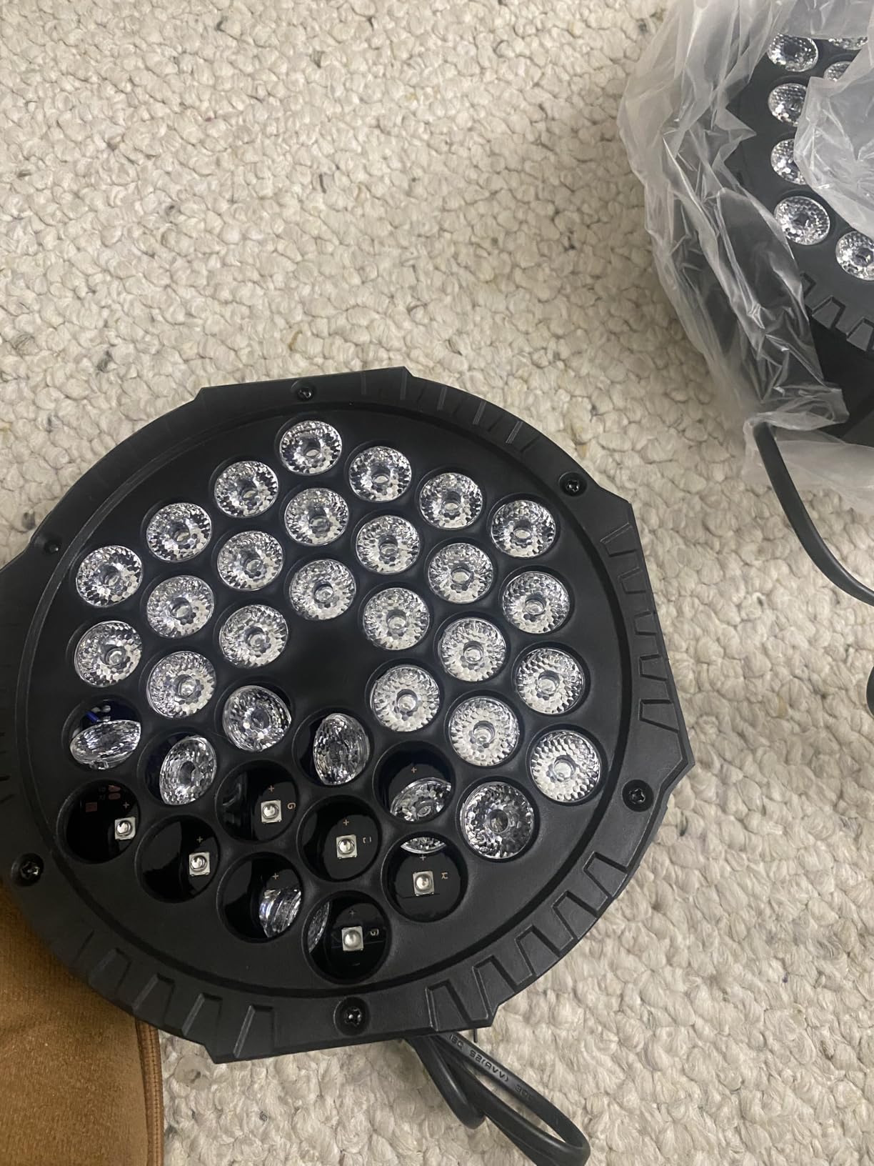 Manalete 36W RGB LED Stage Par Lights, 4 Pack | Remote & DMX Control, Sound Activated, Multi Modes, Corded; Uplights for DJ, Wedding, Party, Church, Bar, Club Events customer photo 2