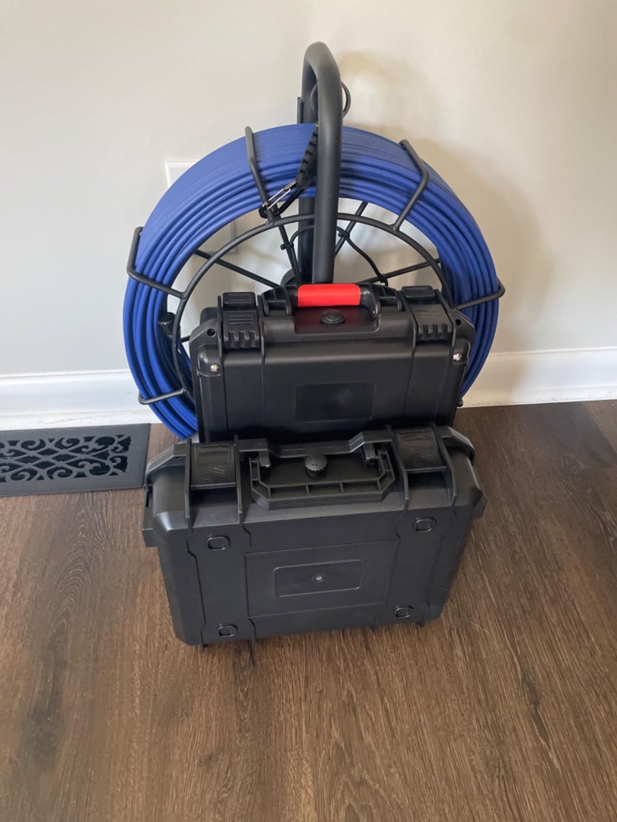 Anysun Sewer Camera with Locator, Self-Leveling 165FT Pipe Camera | 512HZ Transmitter, Distance Counter, 9