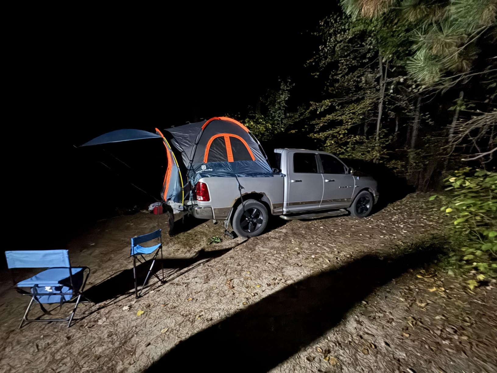 Umbrauto Truck Bed Tent with Awning: 5.5-5.8FT PU3000mm Waterproof Tailgate Pickup Truck Tents, Easy Set-up for 2 Person, Fits Full Size Short Bed, Chevy, Dodge, Ford, GMC, Toyota, Green customer photo 1