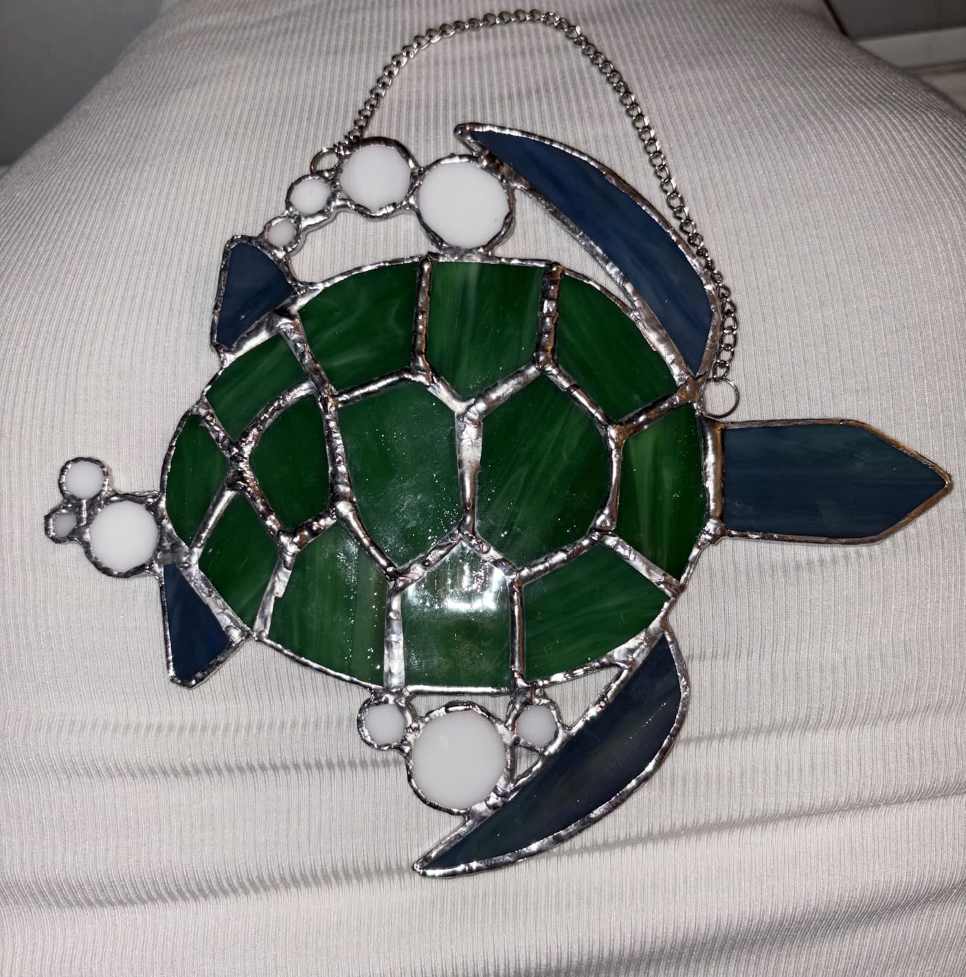 Sea Turtle Pre-Cut Stained Glass Kit - Make Your Own Beautiful Glass Project customer photo 1