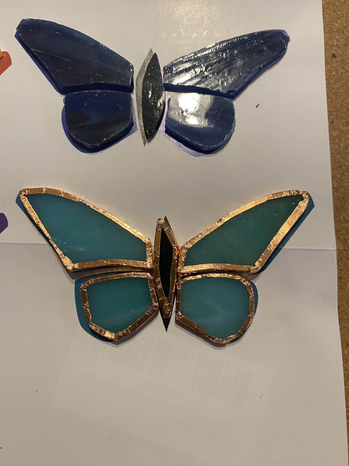 Butterflies Pre-Cut Stained Glass Kit - Make Your Own Beautiful Glass Project customer photo 1
