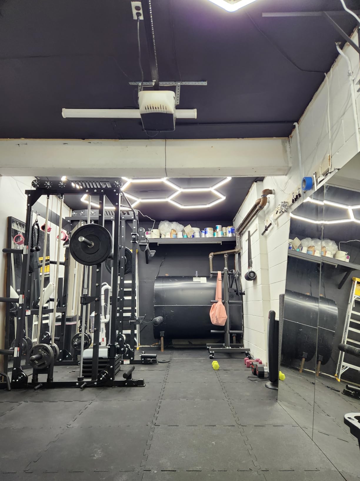 RitFit M1 Pro Smith Machine Cable Crossover Power Cage Home Gym | Dual 360 Cables, Barbell & Handles, LAT Pulldown, 1850LBS Weight Capacity customer photo 1