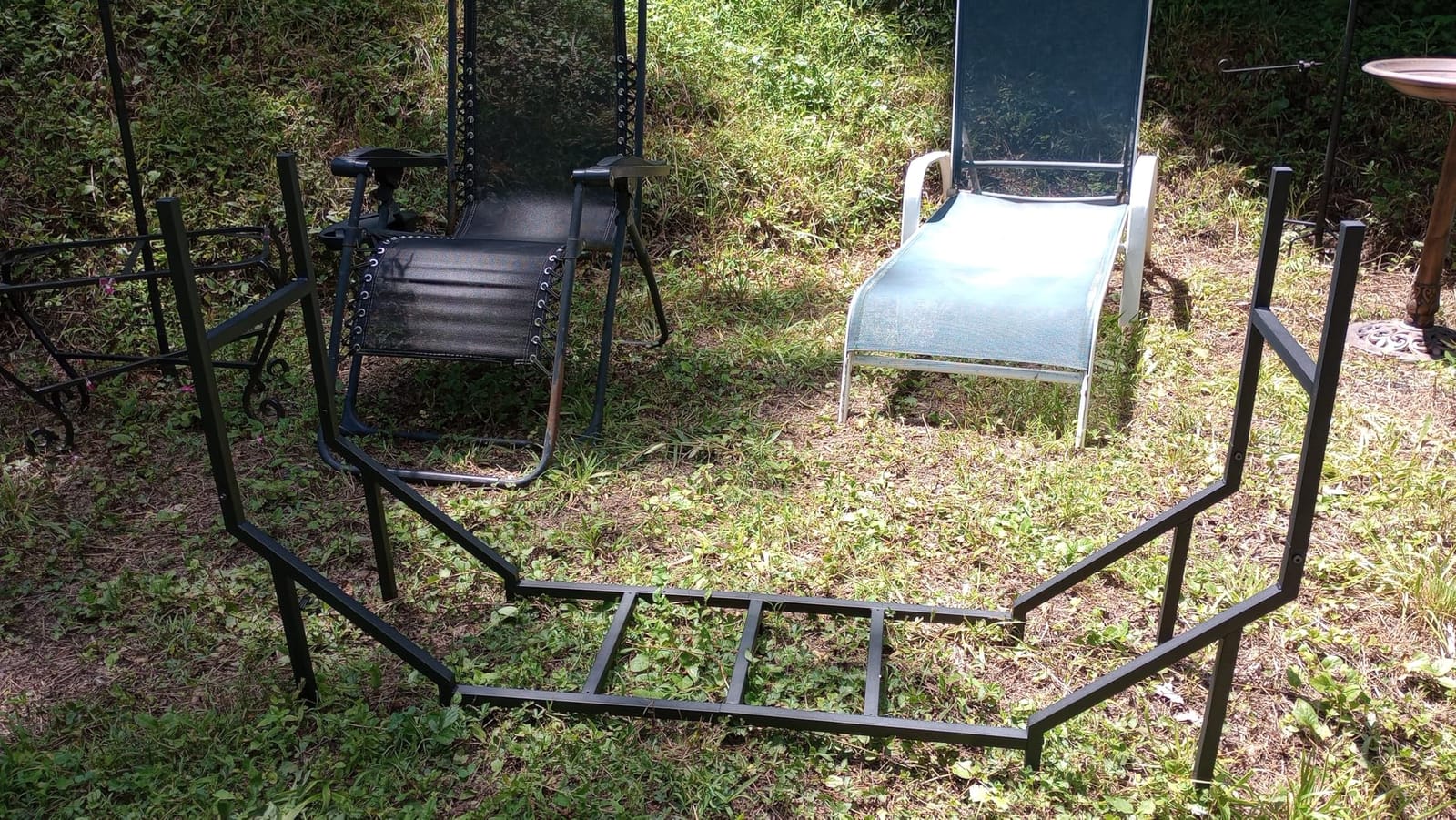 6 ft Firewood Rack Outdoor, Heavy Duty Metal Fire Wood Rack for 880LBS Capacity, 1/4 Cord Log Holder with 12 Support Legs for Patio, Porch and Indoor Fireplace customer photo 2