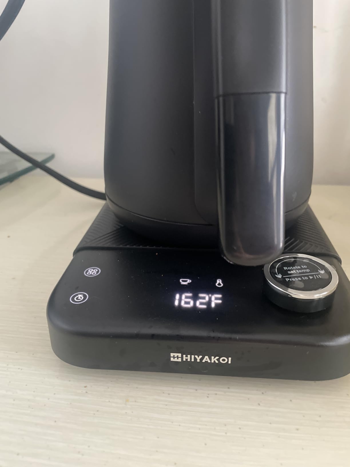 Gooseneck Electric Kettle HIYAKOI with ±1℉ Temperature Control, Pour Over Kettle for Coffee & Tea, 1200W Rapid Heating, Stainless Steel Water Boiler with 12H Keep Warm & Built-in Timer, 0.8L/27oz customer photo 2