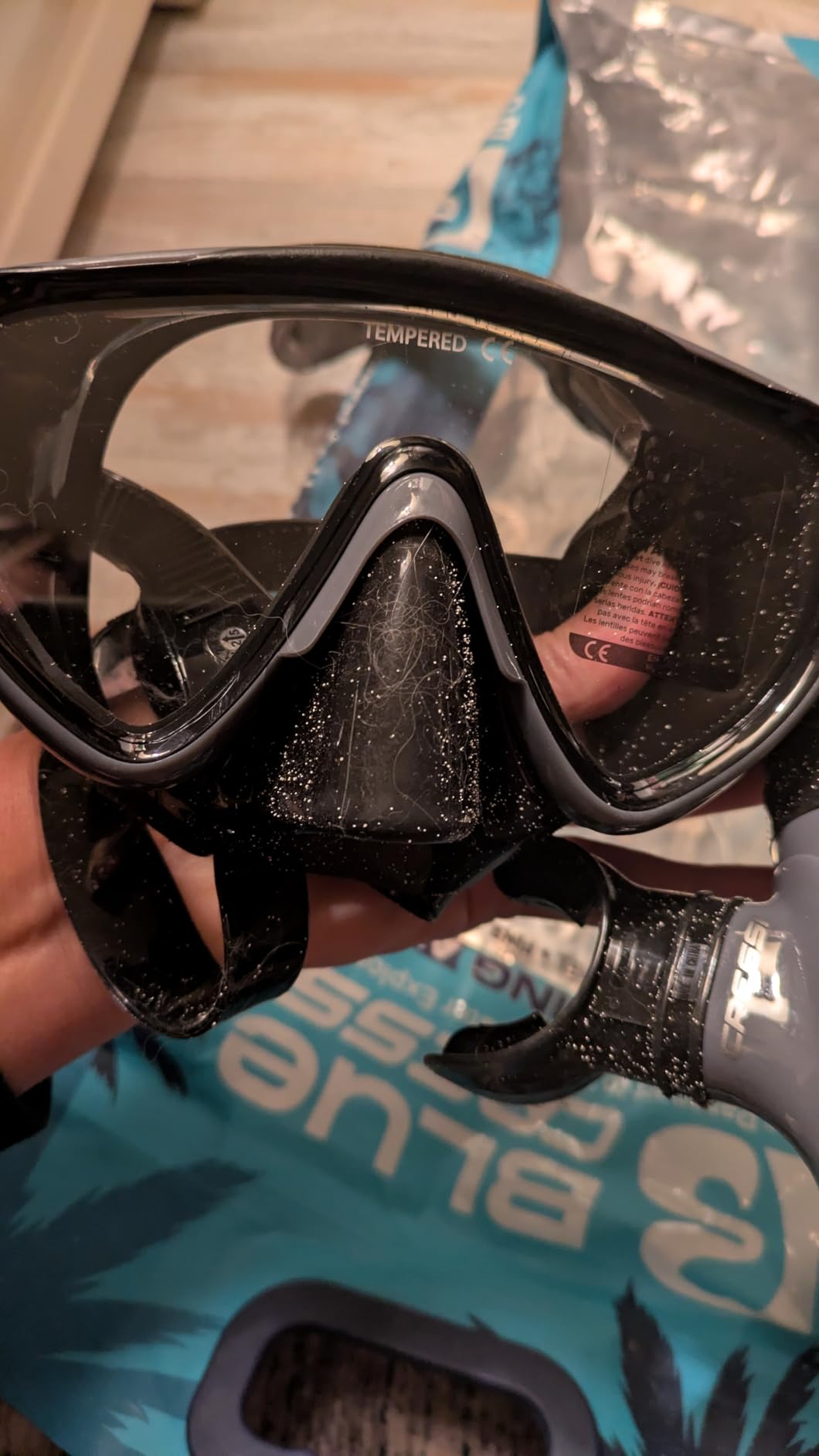 Cressi Snorkeling Set - Short Adjustable Fins, Silicone Mask, and Dry Snorkel - Compact for Travel customer photo 2