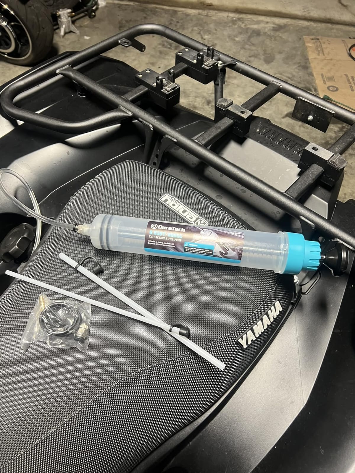DURATECH 500CC Fluid Extractor, Oil Extractor with Long Hose and Extension Tubes, Brake Fluid Extractor, Fluid Pump Automotive, Suction Pump for Lawn Mowers Cars Ships Golf Carts customer photo 1