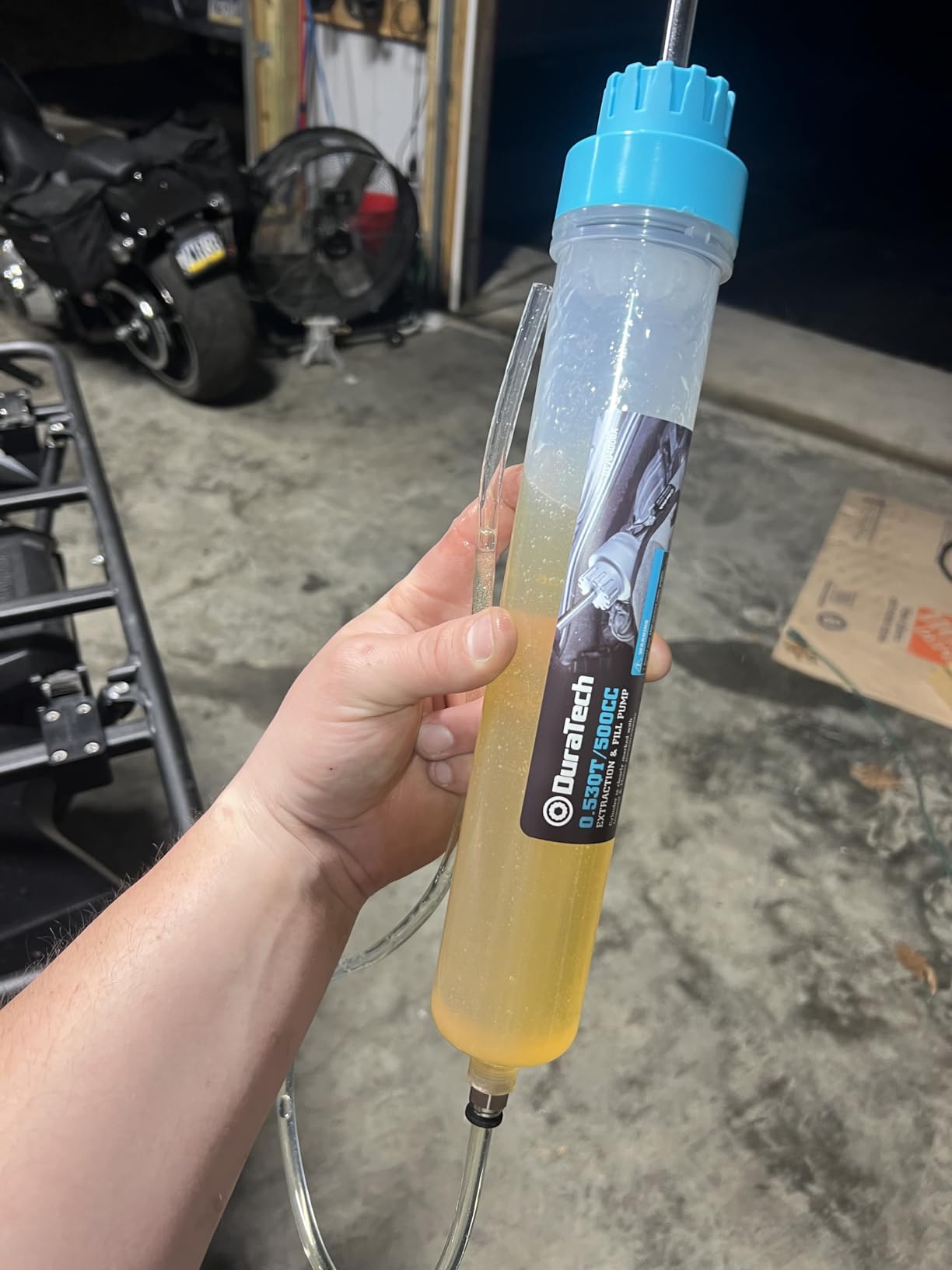 DURATECH 500CC Fluid Extractor, Oil Extractor with Long Hose and Extension Tubes, Brake Fluid Extractor, Fluid Pump Automotive, Suction Pump for Lawn Mowers Cars Ships Golf Carts customer photo 2