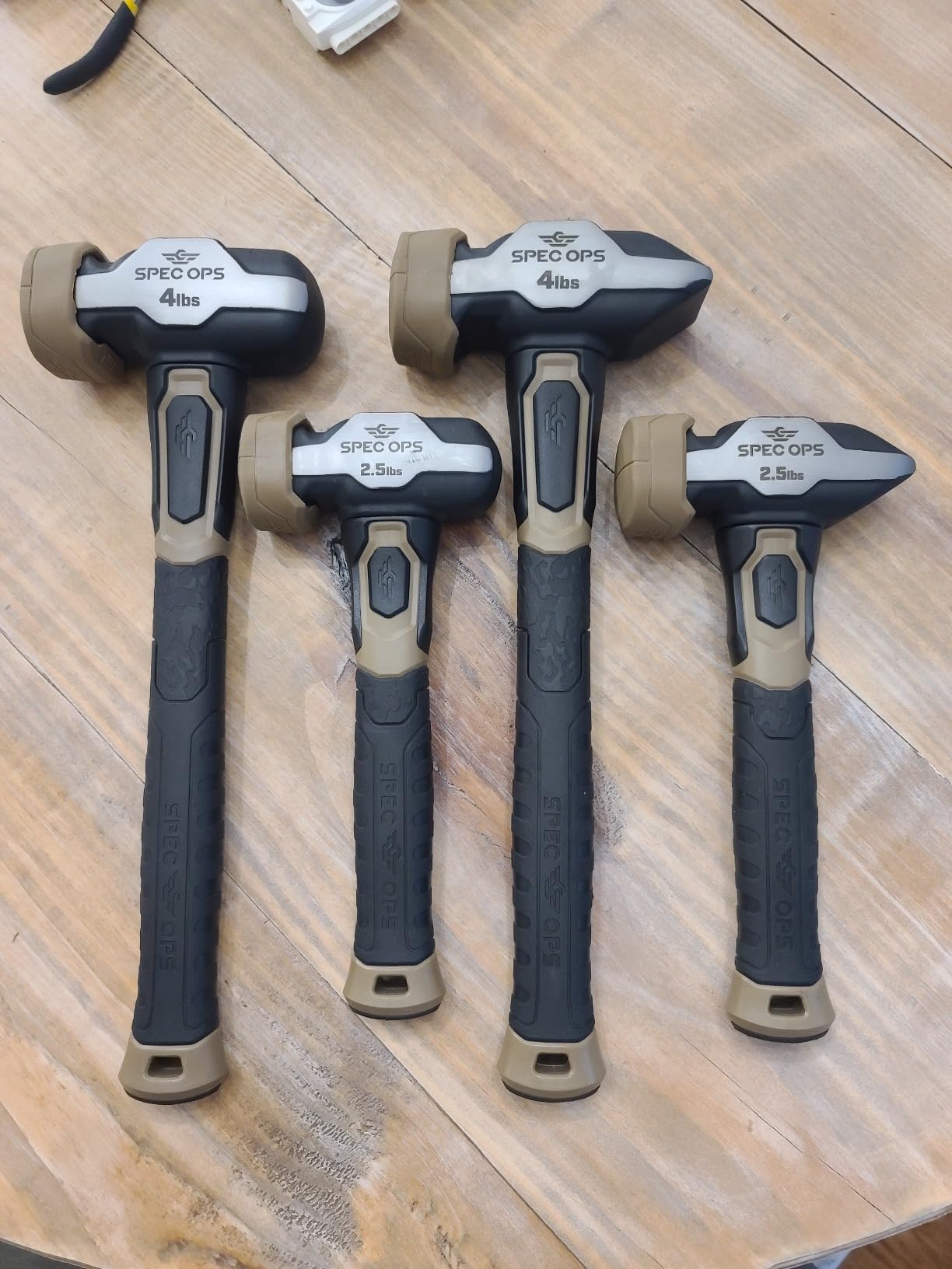 Spec Ops Tools Blacksmith Hammer for Striking, Demolition & Metalworking, Bi-Material Shock-Absorbing and Vibration Dampening Handle, 4 lbs customer photo 1