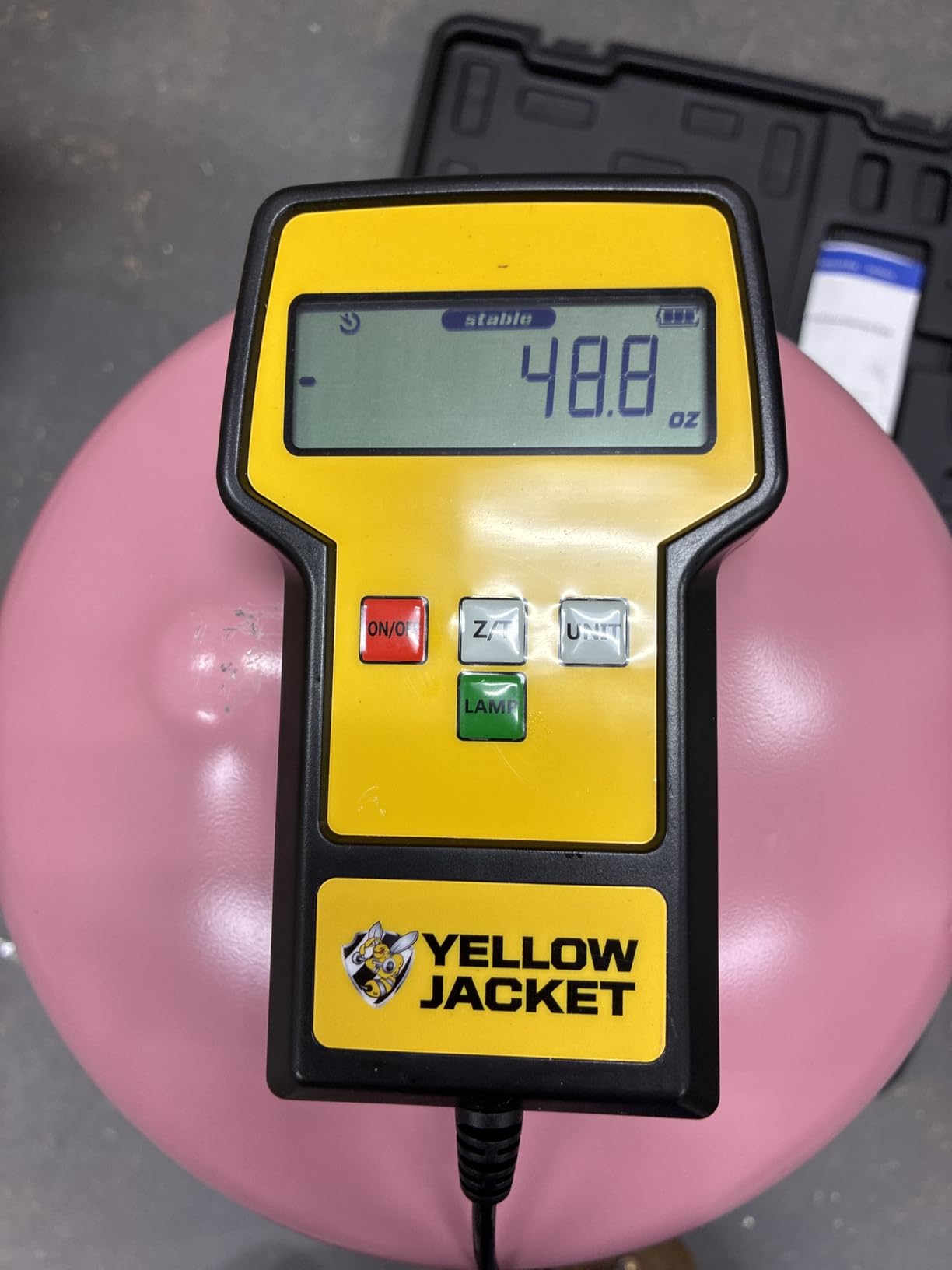 220 LBS HVAC Freon Scale High Precision Charging Refrigerant Scale Weight Scale with Portable Case for All Refrigerant Recovery Tanks customer photo 2