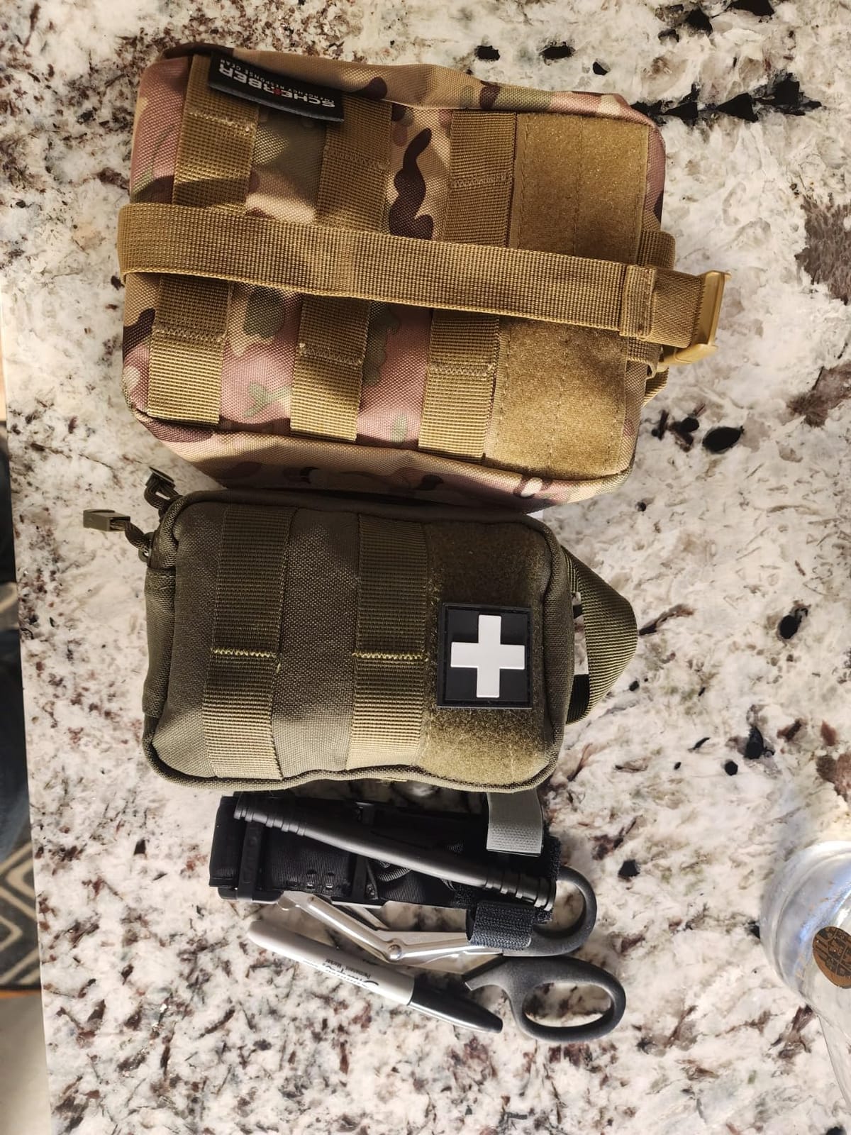 Scherber Premium IFAK Kit Trauma Pack Fully Stocked MOLLE Pouch w/CAT Tourniquet, HyFin Vent Chest Seal, & Israeli Bandage Trauma Kit for Emergency, Gunshot, Bleeding, & Major Wound Care (Camouflage) customer photo 2