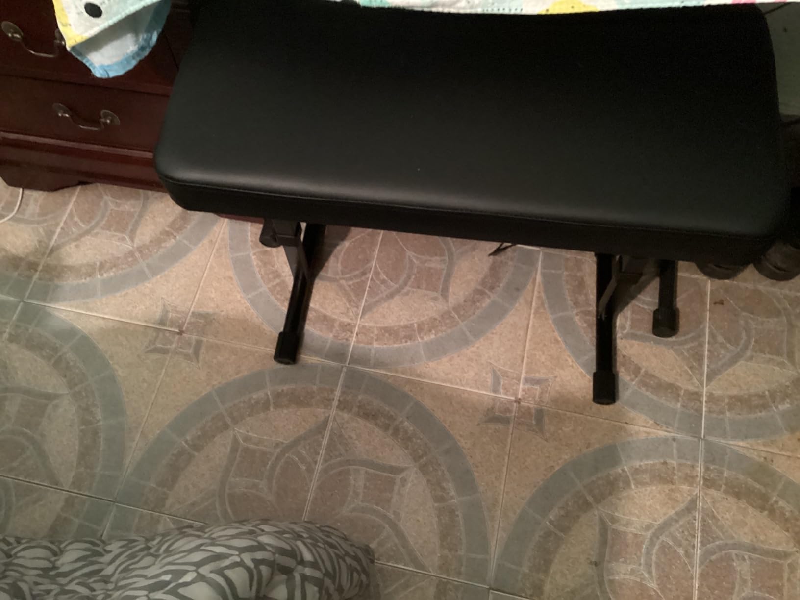 Liquid Stands Foldable Dual Adjustable Piano Bench with Black Cushion | Portable, Music Stool Seat, For Piano Keyboard Stand, Padded Cushion, For Musicians customer photo 1