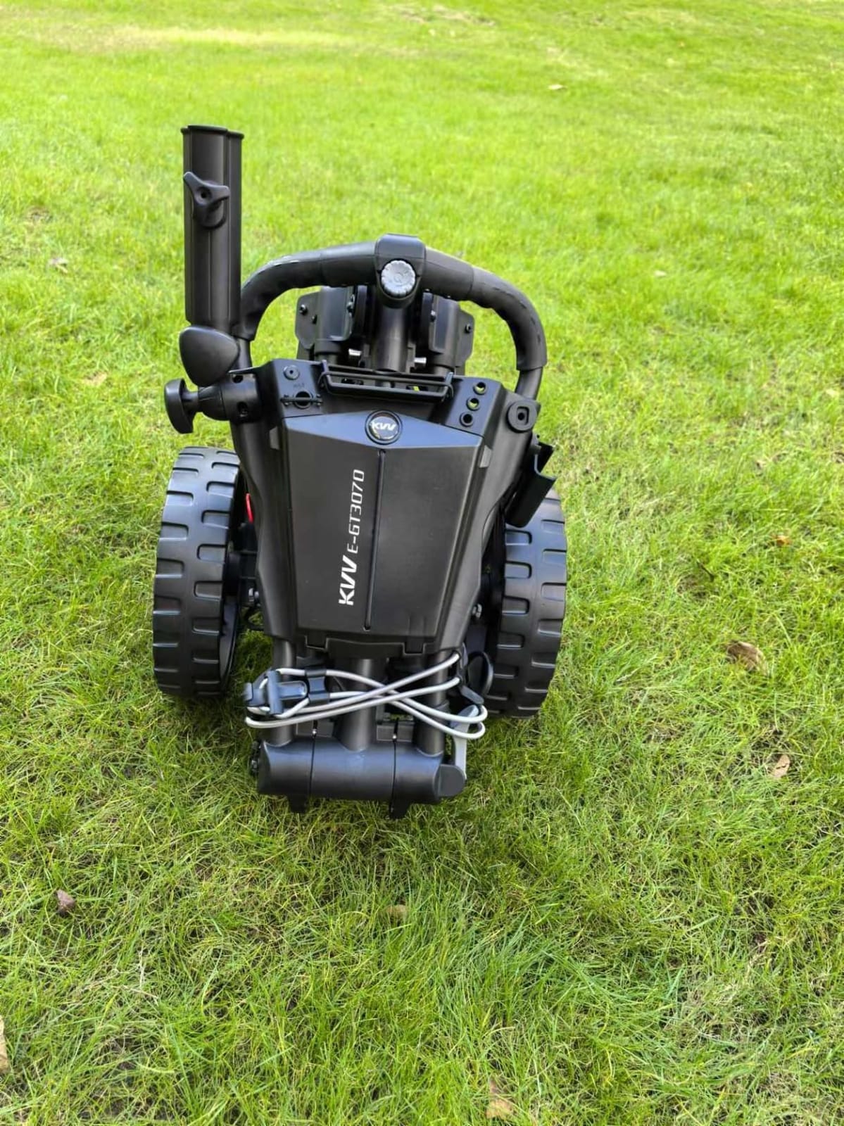 KVV Electric Golf Push Cart with Remote Control, Super Compact and Lightweight Electric Golf Cart,Smallest Folding Size Electric Golf Cart, Suitable for All Terrains, and (Charcoal) customer photo 1