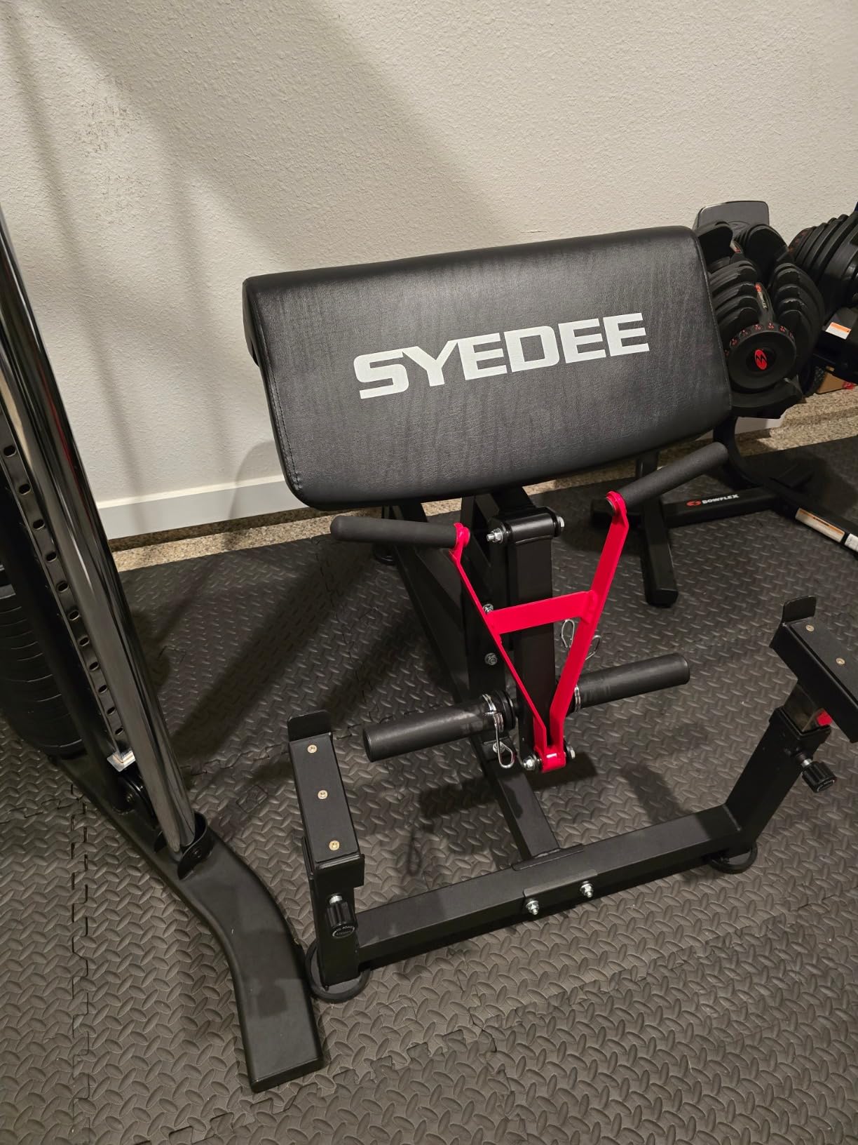 Mikolo Preacher Curl Bench, Plate Loaded Bicep Curl Machine, Bicep Workout Equipment, 2 in 1 Arm Training Machine for Home Gym customer photo 2