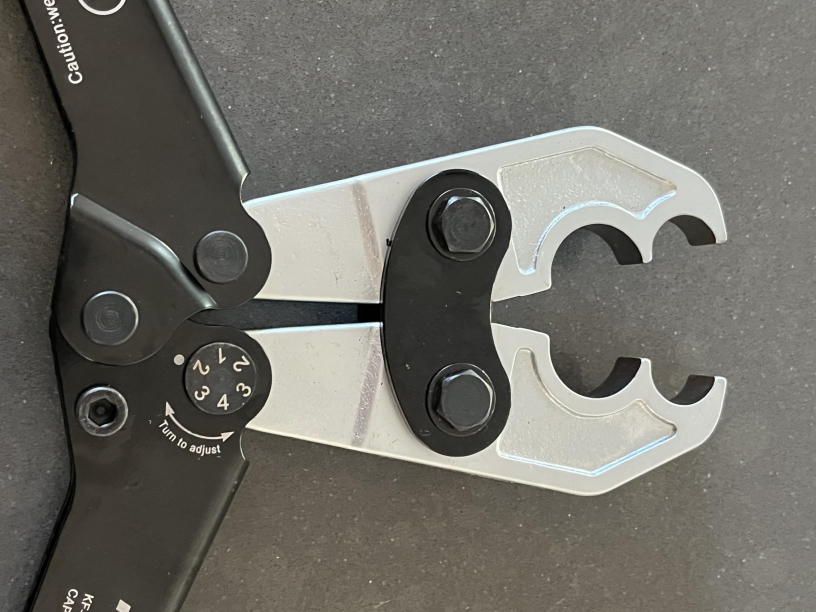 KF CPTEC PEX Crimping Tool, 1/2 & 3/4 Inch Combo Jaw, ASTM F1807 | PEX-B plumbing repair, forged steel jaws, calibrated Go/No-Go checking, under-sink, manifold, RV and remodeling projects customer photo 1