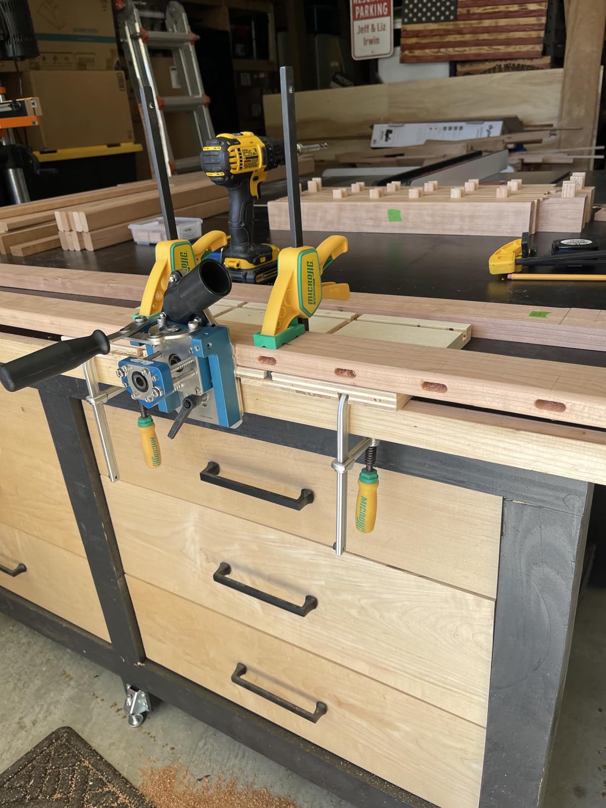 Kreg MortiseMate Loose Tenon Jig - Drill Jig for Woodworking - For Loose Tenon Joinery - Fits Workpieces 1/2