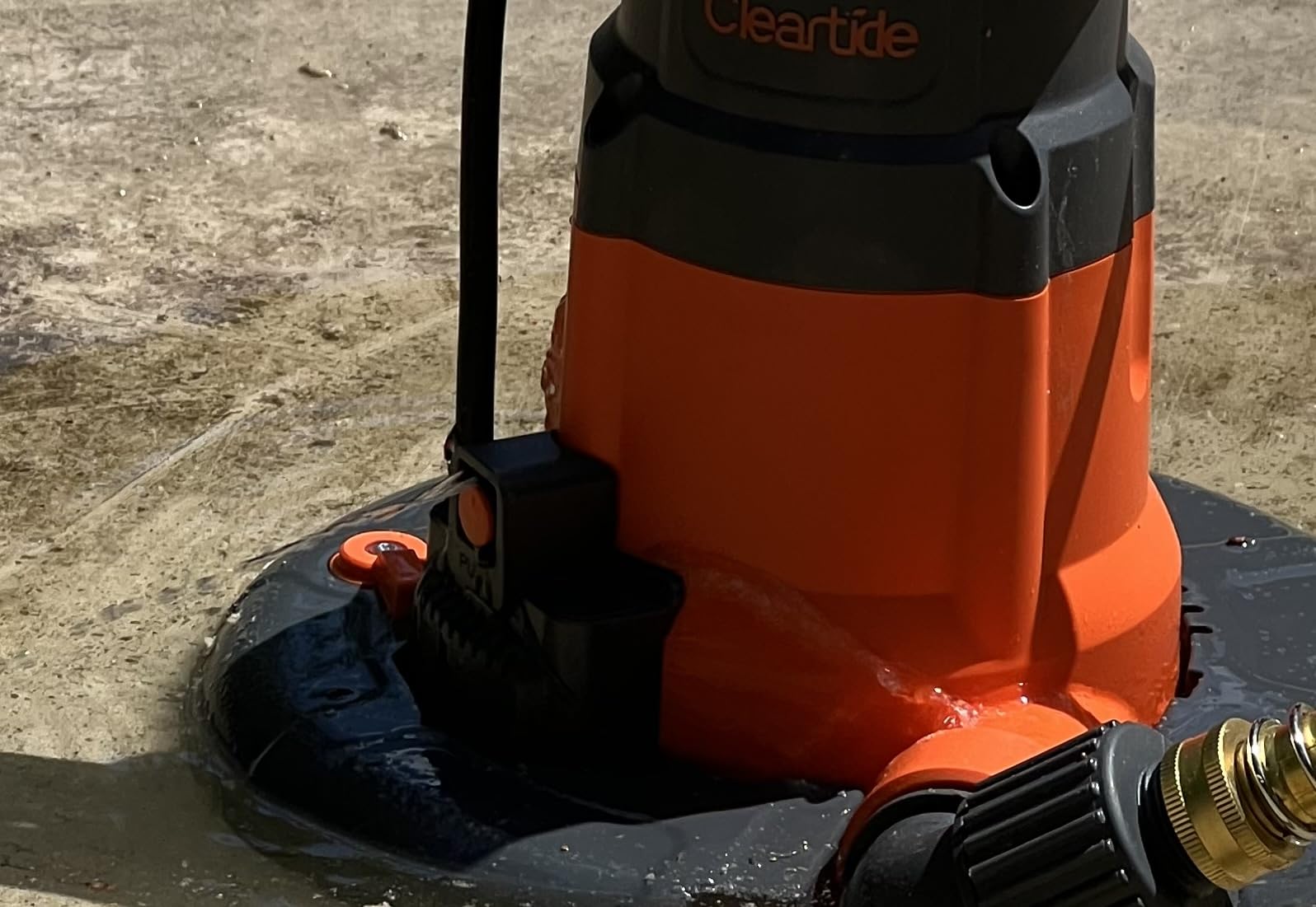 Cleartide Smart Automatic Water Pool Cover Pump, Submersible Pump, 1/3 HP 2790 GPH, Auto On/Off & Freeze Protection, 25ft Cord, 120V AC customer photo 2
