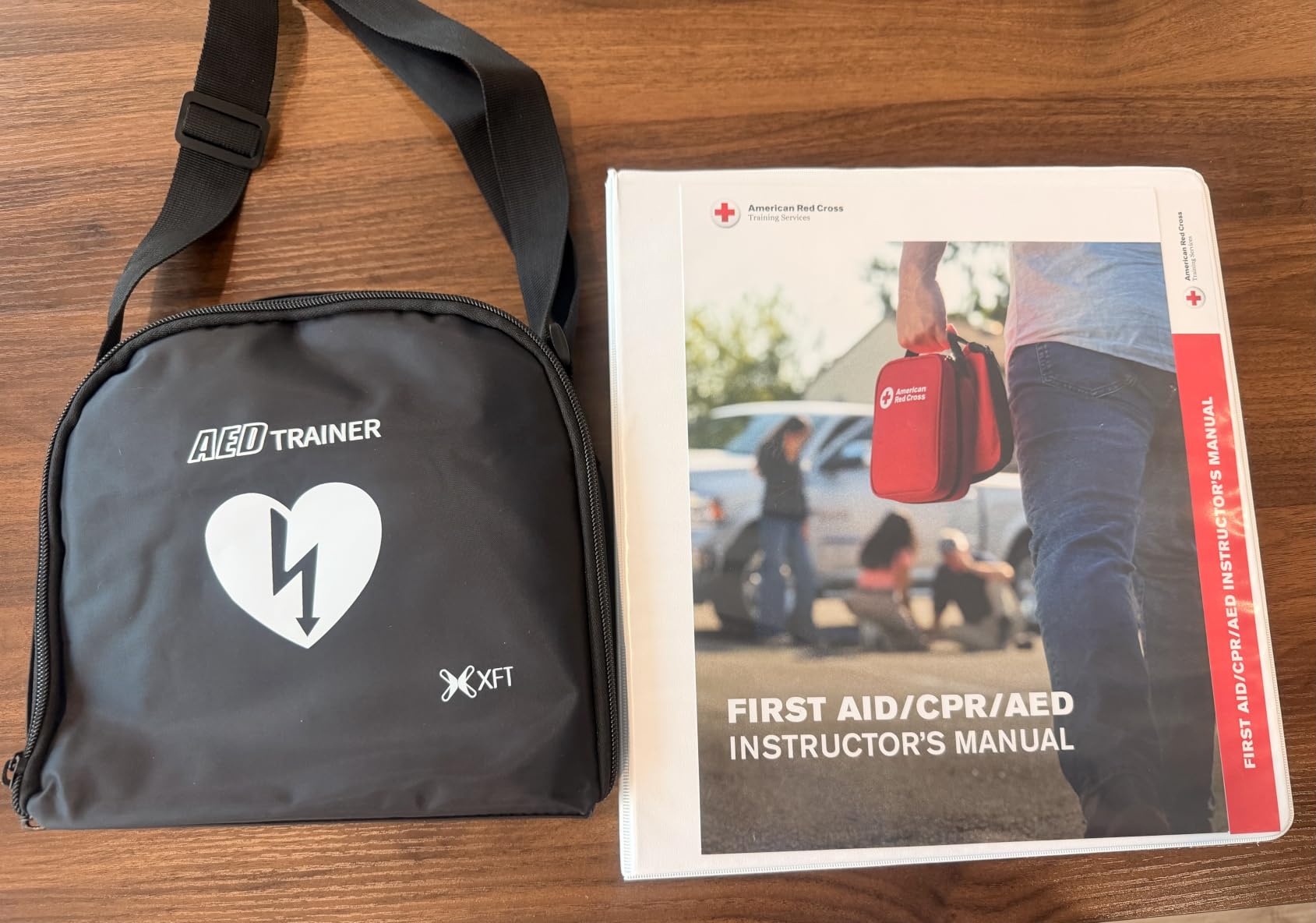 XFT AED Trainer, AED Trainer Device Only Use for First Aid Classes with 5 Training Modes, Practice Trainer AED Kit with Voice Prompts (En, FR, IT, ES) for AED Defibrillator Practi-Trainer, XFT-120NB customer photo 1