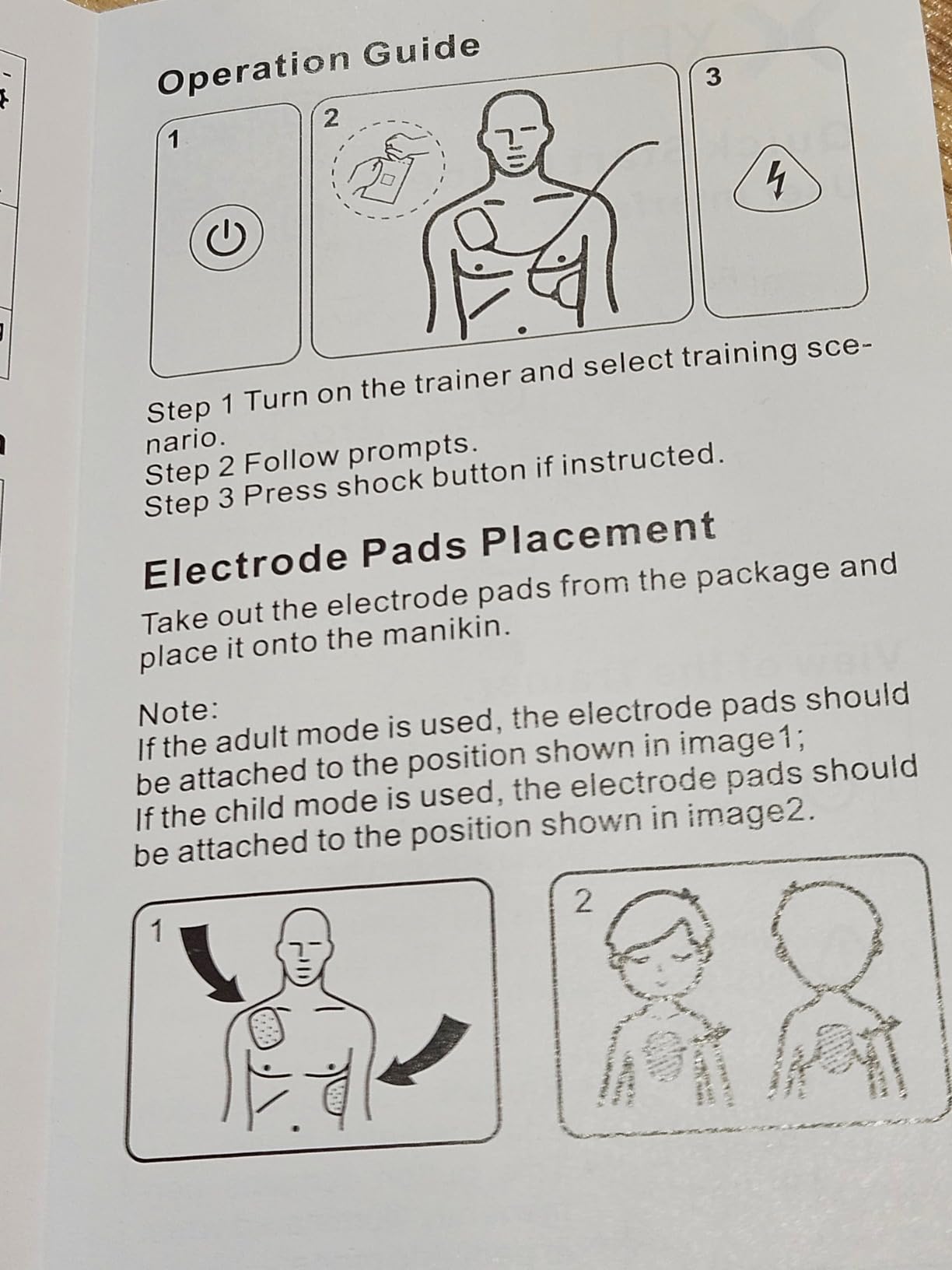 XFT AED Trainer, AED Trainer Device Only Use for First Aid Classes with 5 Training Modes, Practice Trainer AED Kit with Voice Prompts (En, FR, IT, ES) for AED Defibrillator Practi-Trainer, XFT-120NB customer photo 2