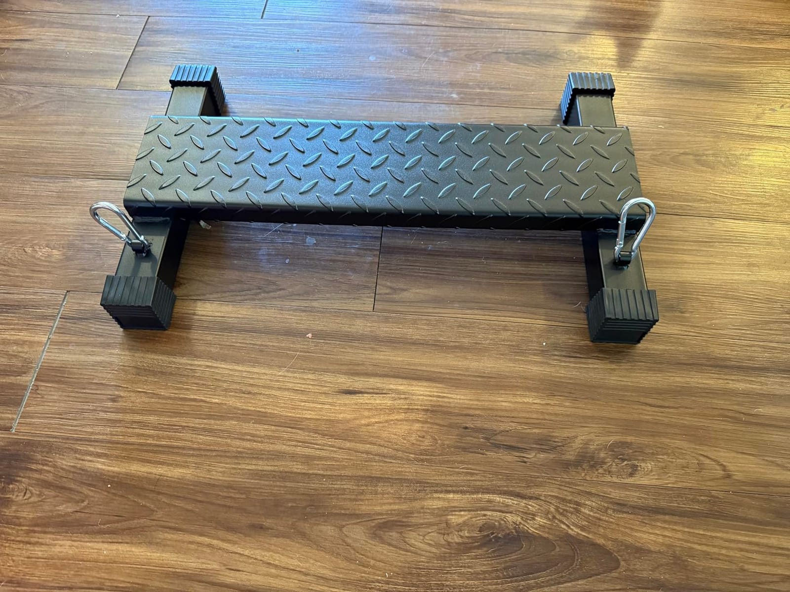 Multifunctional Steel Calf Raise Bar, Wide Standing Calf Raise Block for Calves Stretching, Foot Stretch Platform, Anti-Slip Squat Machine for Home Gym Workout customer photo 2