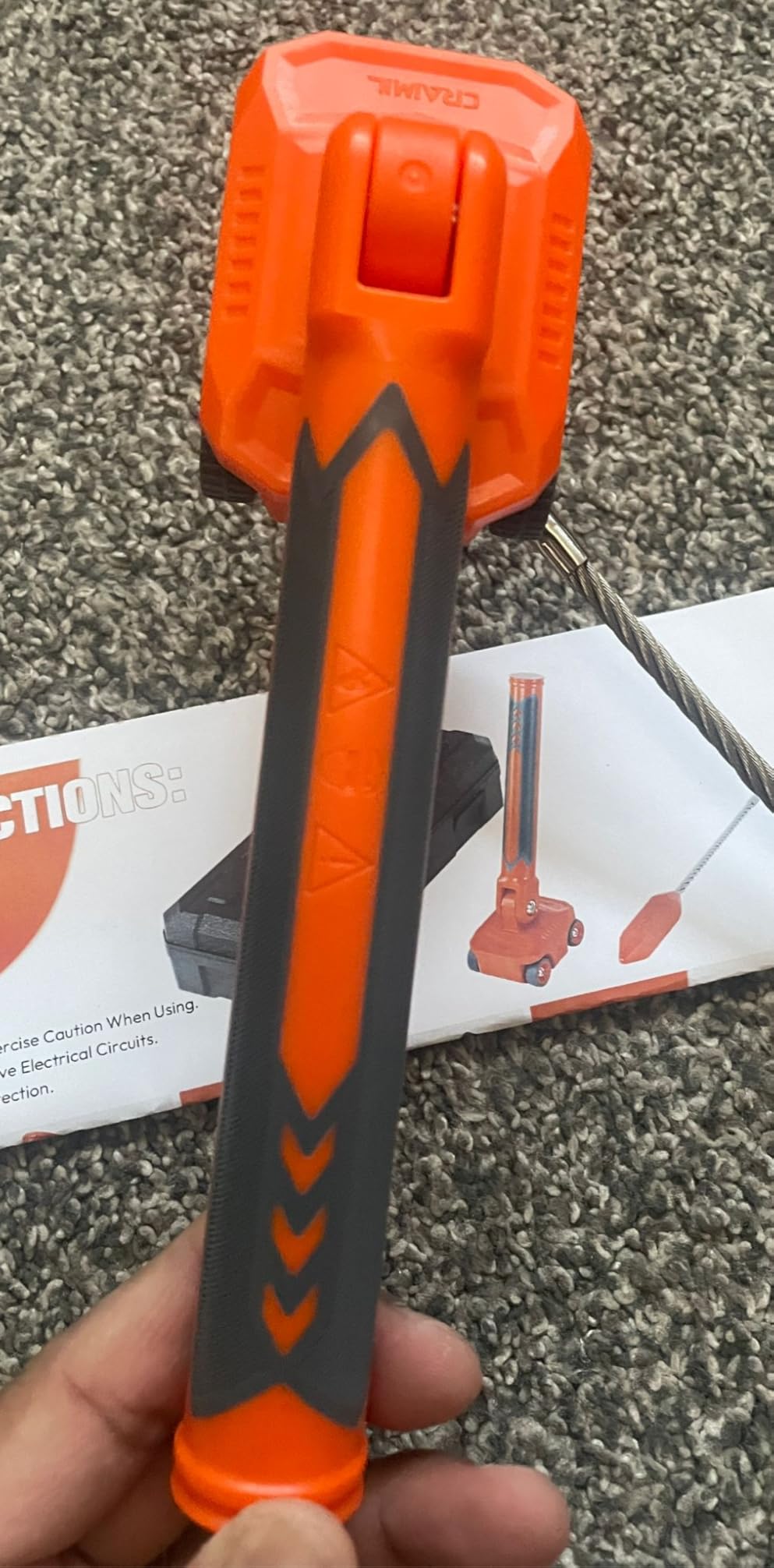 Magnetic Wire Puller for Electrical Wiring - Rare-Earth Magnets, Stainless-Steel Leader for Easy Cable Pulling in Walls & Tight Spaces, Doubles as Stud Finder, Includes High-Quality Hard Plastic Case customer photo 2