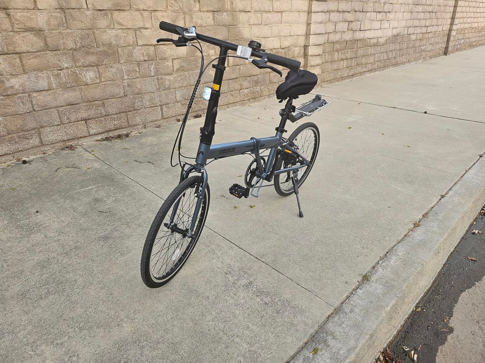 VIRIBUS Folding Bike, Lightweight Foldable Bicycle for Adults 20 inch customer photo 2