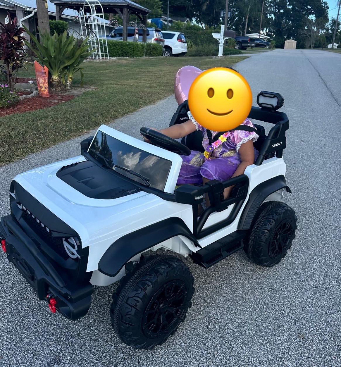 Best Choice Products Kids 24V 2-Seater Electric Ride On Car Truck w/ 132lb Weight Capacity, Parent Control, Bluetooth, LED Lights - Red customer photo 2