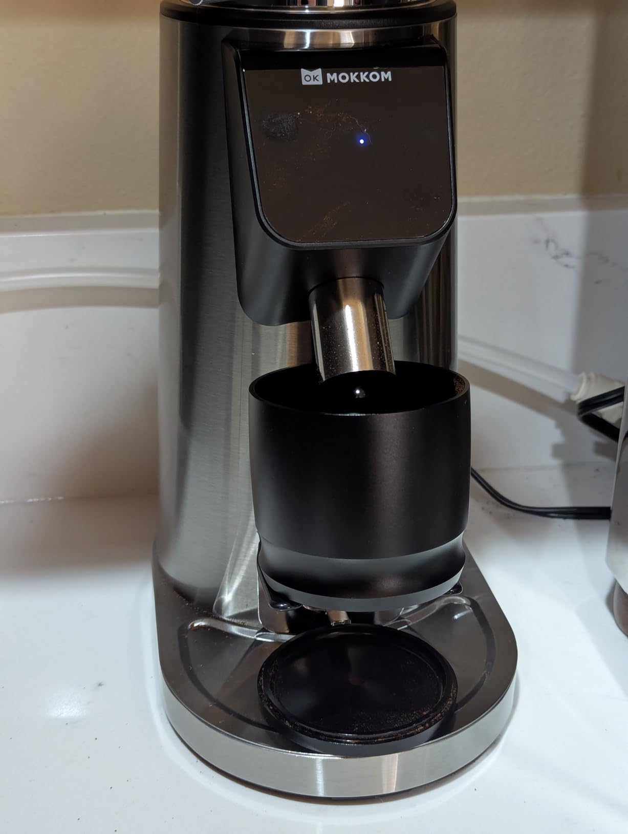 MOKKOM 64mm Flat Burr Coffee Grinder, Espresso Grinder,100 Grind Settings customer photo 1
