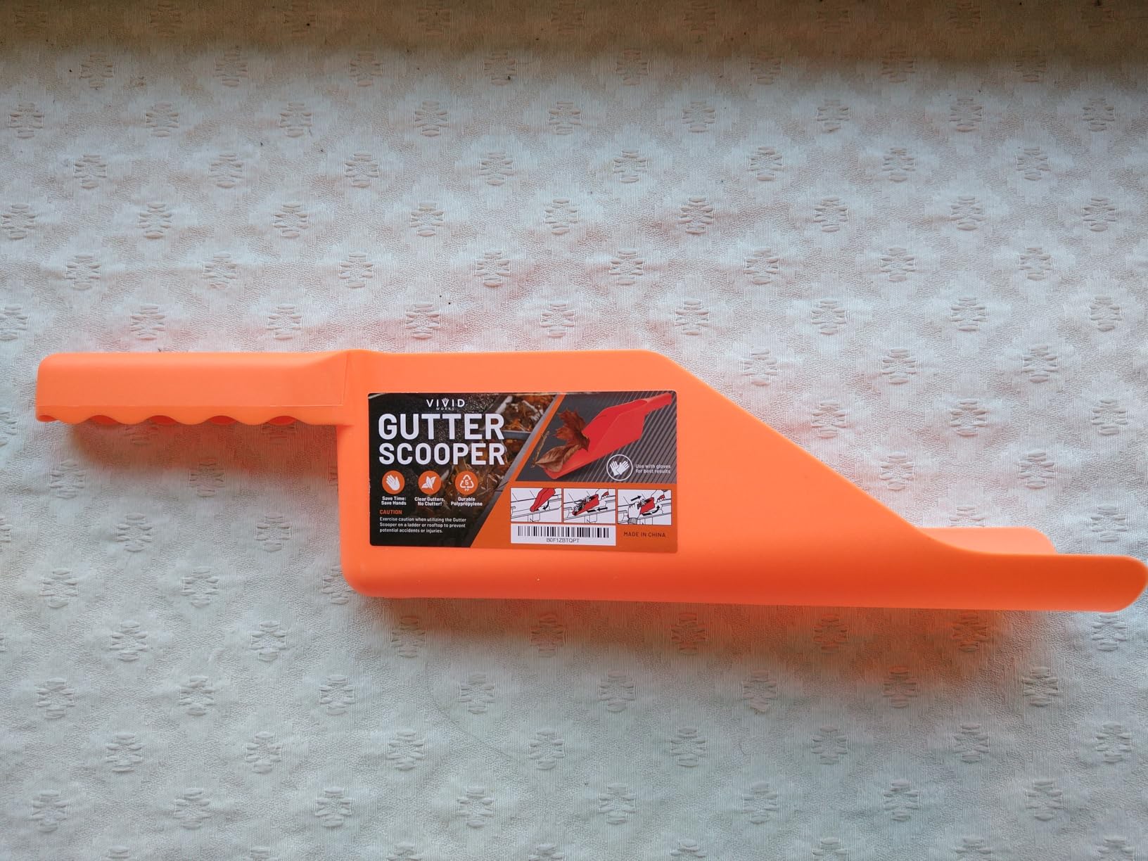 Gutter Scoop Cleaning Tools - Easy Removal of Leaves and Dirt - Deep Curved Gutter Scooper Shovel for Leaves & Debris, High-Impact Polypropylene, Ergonomic Handle, Fits Most Rain Gutters customer photo 1