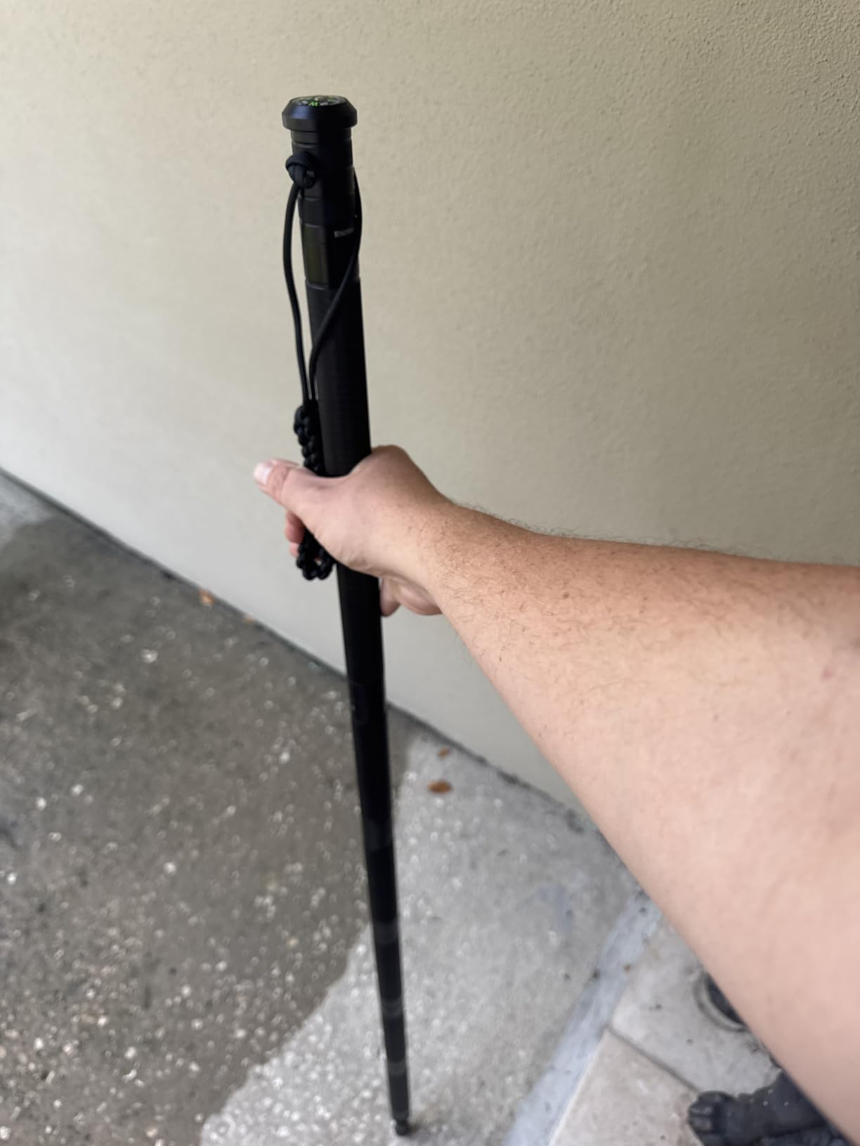 Rhino USA Survival Hiking Stick Multi-Tool - Walking Staff for Camping | Compass & fire starter built in. Survival multi-tool staff for hiking, camping & backpacking customer photo 1