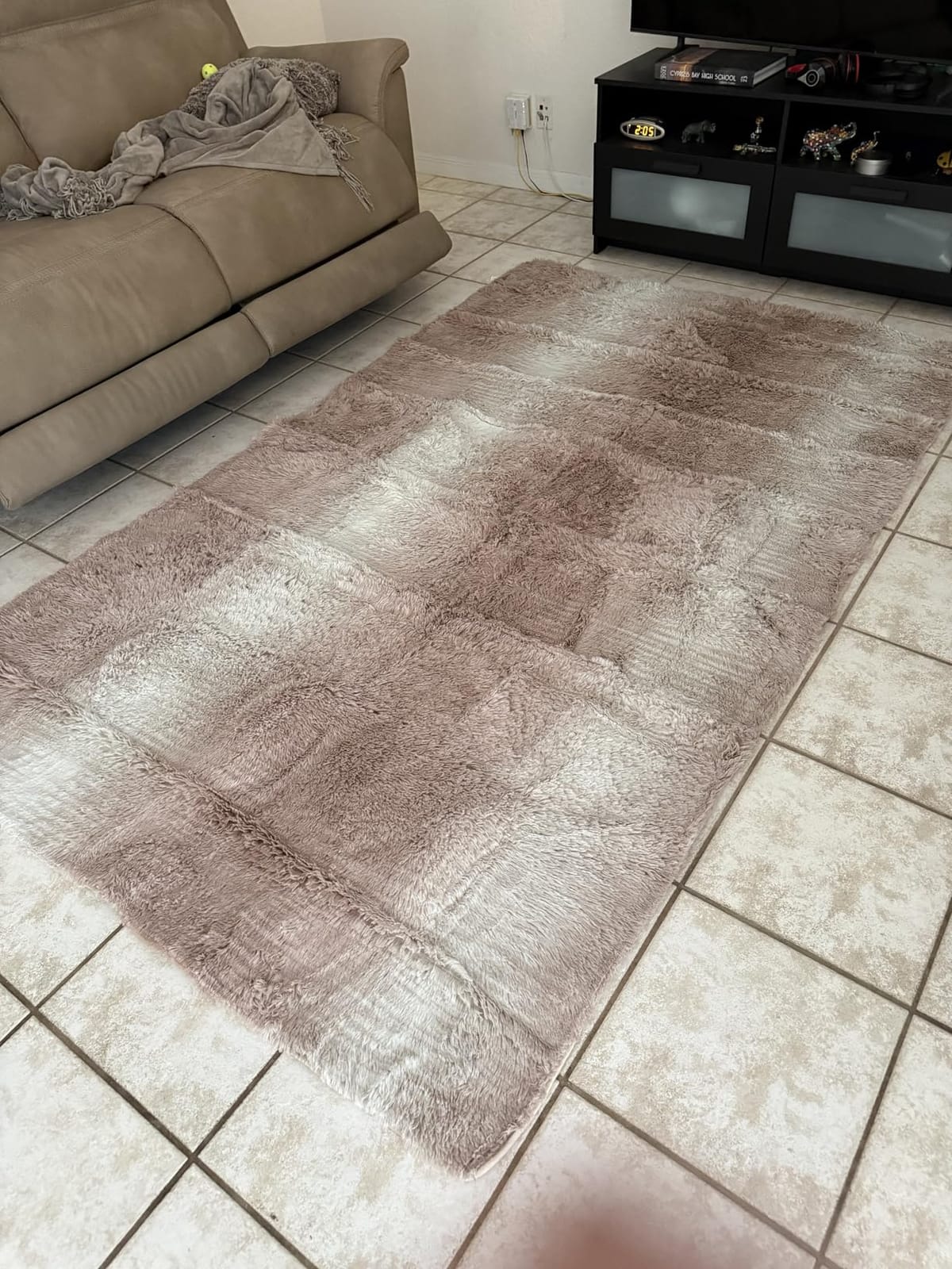 TWINNIS Super Soft Shaggy Rugs Fluffy Carpets 10x14 Feet, Indoor Modern Plush Area Rugs for Living Room Bedroom Kids Room Nursery Home Decor, Upgrade Anti-Skid Fuzzy Rug, Cream White customer photo 1