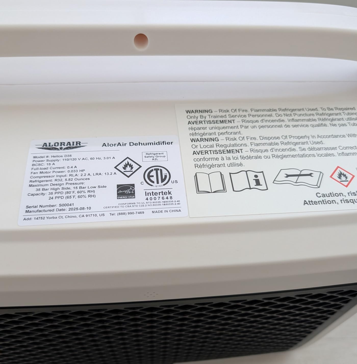 ALORAIR 70 Pints Energy Star Crawlspace Dehumidifier Up To 1000 Sq.Ft. customer photo 1