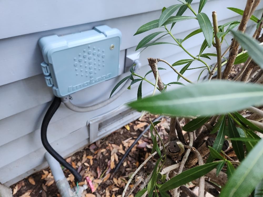 ImoLaza Outdoor Sprinkler Controller, 4-Zone Ultra WiFi Sprinkler Timer | Smart lawn irrigation: water saving, weather-based, soil saturation skip, easy App control, works with Alexa, fault alerts customer photo 2