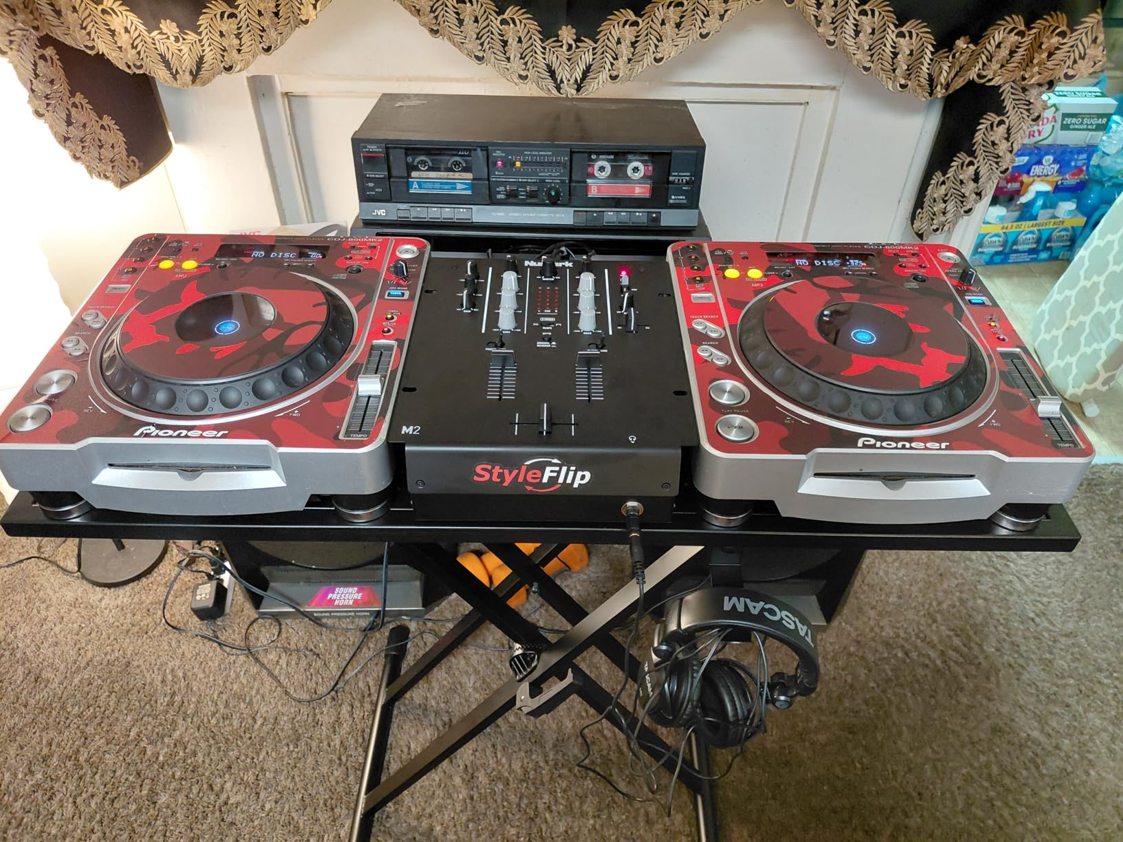 DJ Table Stand Audio Mixer Stand Portable Booth - 35