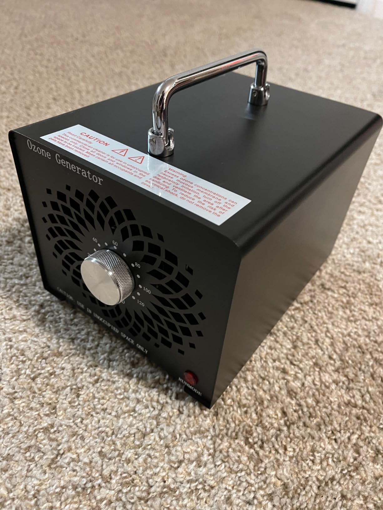 2026 Upgraded High Capacity Ozone Generator Odor Removal Up to 6000 Sq.Ft | Ozone Machine for Car/Home/Smoke/Pet Odor, Black customer photo 2