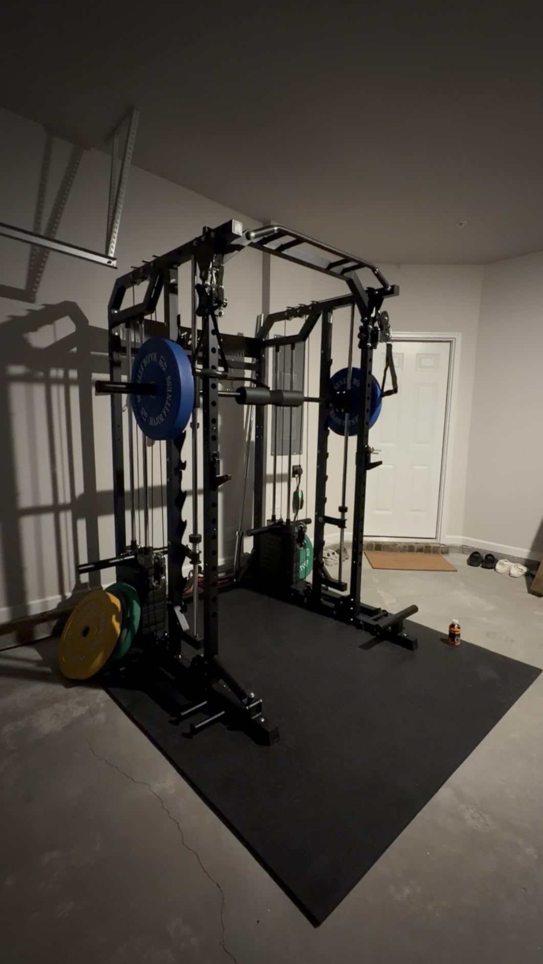 Drone2 Advanced Training Smith Machines - All-in-One Home Gym Squat Rack with Aluminum Pulley Set, Weight Bar, Dual LAT Pull-Down Systems & Cable Crossover Machine for Full-Body Workouts customer photo 2
