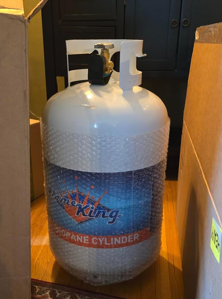 Flame King 30LB A2L Refrigerant Recovery Cylinder Tank, 400 PSI, Dual Y-Valve Liquid/Vapor, Heavy-Duty Steel, HVAC Recovery & Storage customer photo 2