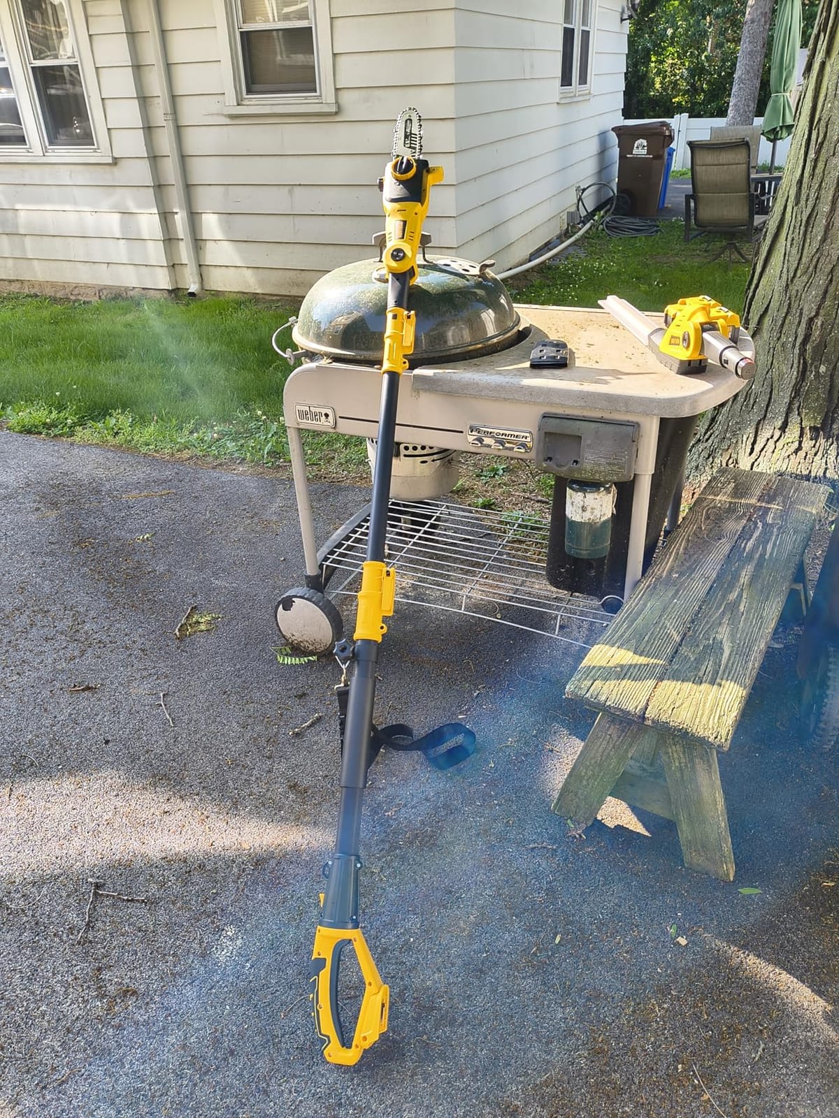 Alloyman 2-in-1 Telescopic Cordless Pole Hedge Trimmer 16