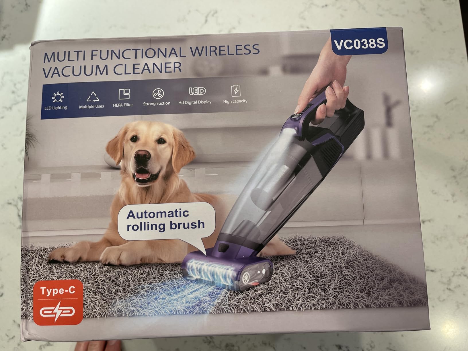 Pet Hair Handheld Vacuum Cordless: 20000PA Rechargeable Car Vacuum Cleaner customer photo 2