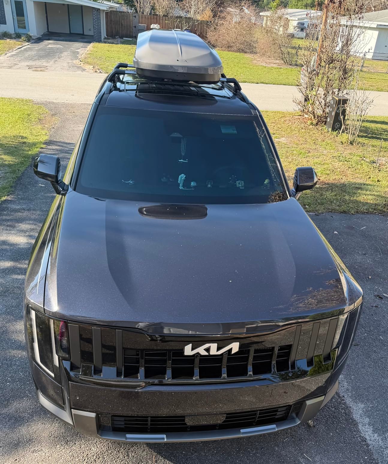 Hard Shell Roof Cargo Box, 16 Cu Ft Rooftop Cargo Carrier with Dual Side Opening, ABS PMMA Black Roof Box customer photo 2