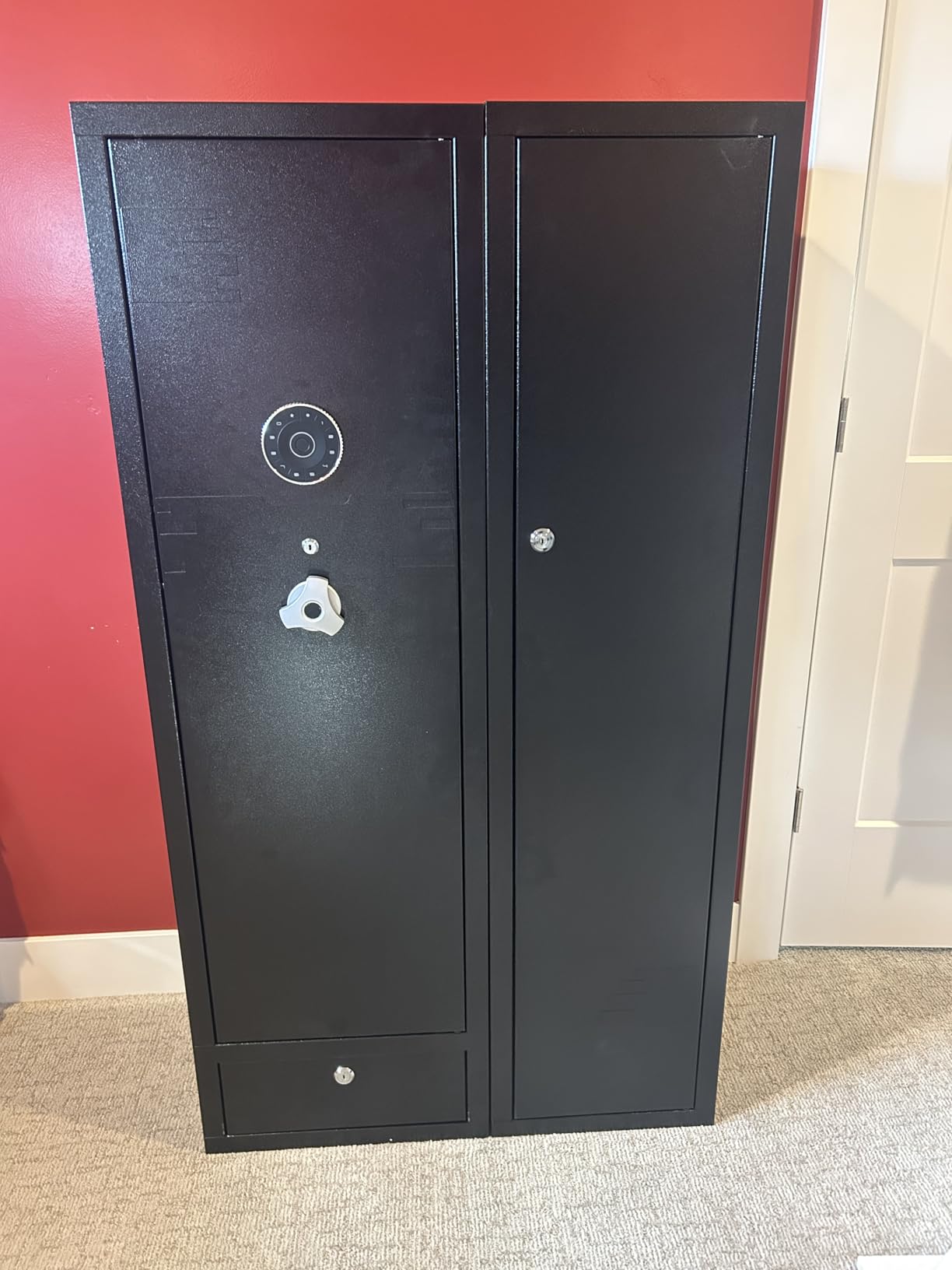 KAER Ammo Cabinet 59-Inch Tall Gun Cabinet Ammo Safe for Home Safes Use Quick Access with Ammunition Compartment and Removable Shelves Guns Accessories customer photo 1