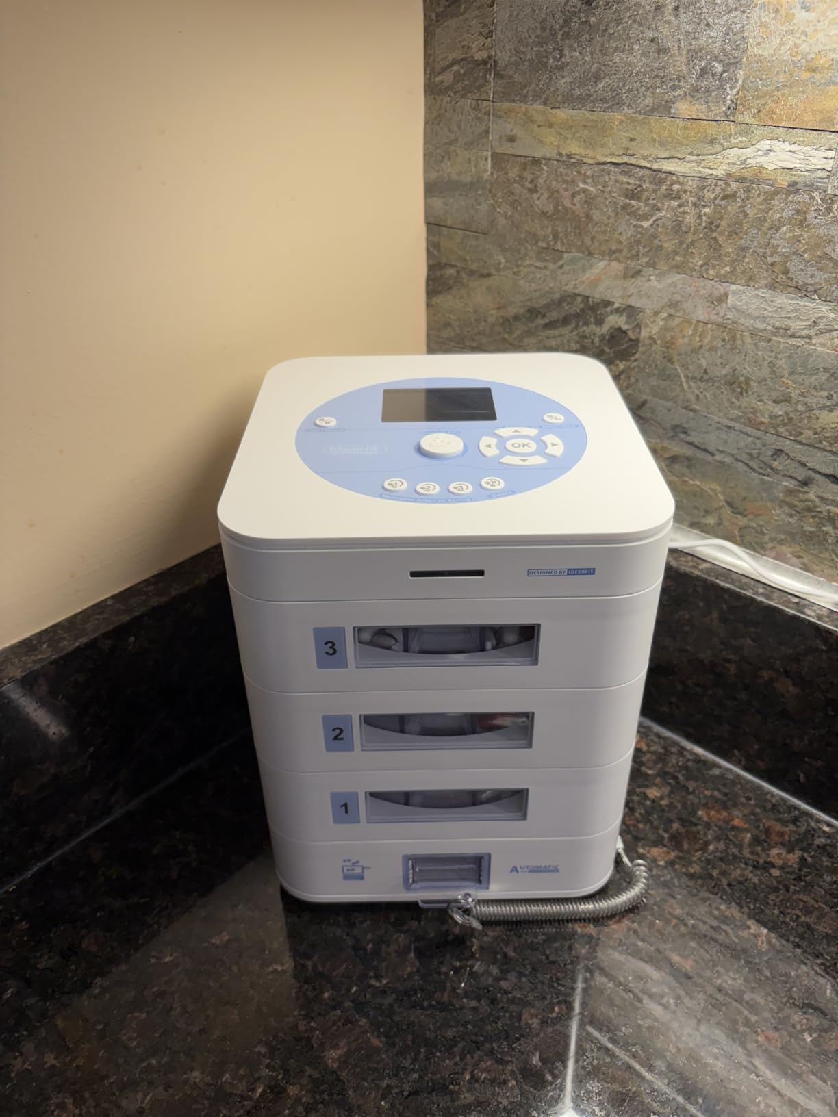 28-Day(1X) Automatic Pill Dispenser (Expandable Tray) - App & On-Device Setup by Family, LCD Display, Digital Lock, Sound & Light Alerts- Safe Medication Organizer for Dementia Seniors (2-Tray, White) customer photo 2