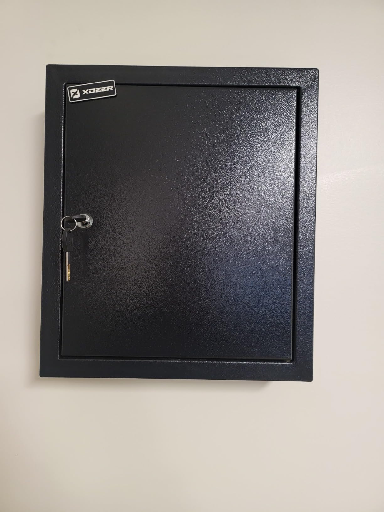 XDeer Quick Access Biometric Wall Safe, Hidden In-Wall Security Safe Between 16