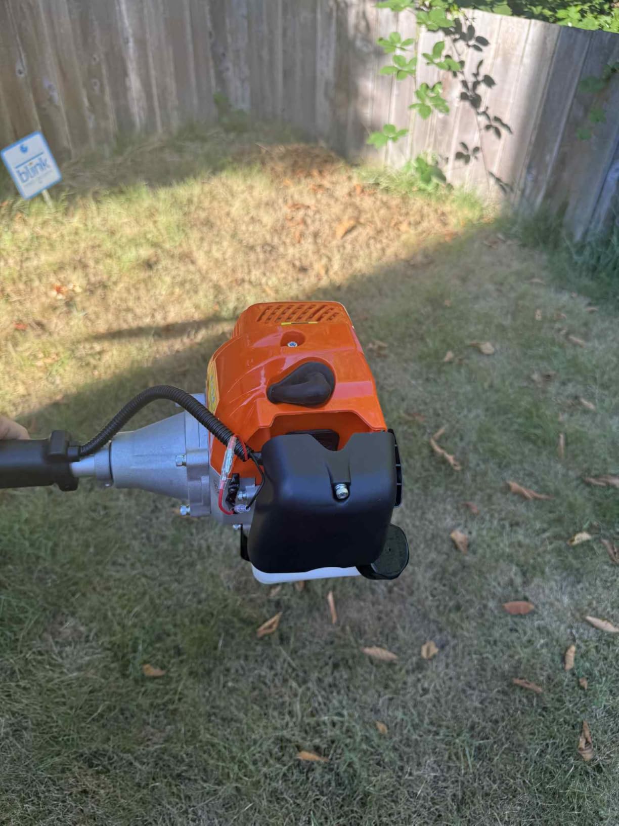 Bavnnro Gas Powered Pole Saw, 48cc 2-Cycle Gas Pole Saws for Tree Trimming with 11.5in Cutting Bar,16-FT Height Reachable Cordless Extension Chainsaw for Tree Trimming Bush Pruning Branch Cutting customer photo 2