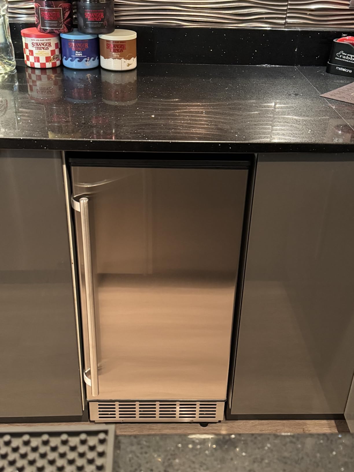 Commercial Nugget Ice Maker Machine with 12Lbs Storage Bin, 70Lbs/24H Stainless Steel Undercounter/Freestanding Pellet Crushed Chewable Ice Maker with Self-Cleaning for Home, Party, Office customer photo 1