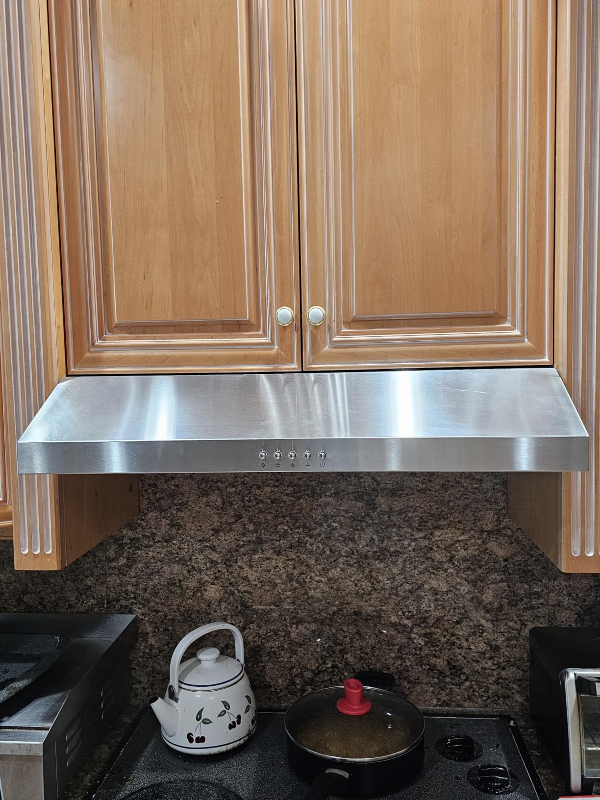 SNDOAS Under Cabinet Range Hood 30 inch,Stainless Steel Ducted/Ductless Range Hood with Touch/Gesture/Remote Control,700CFM & 3-Speed Kitchen Stove Vent Hood,Baffle Filters,3 Air Vents customer photo 1
