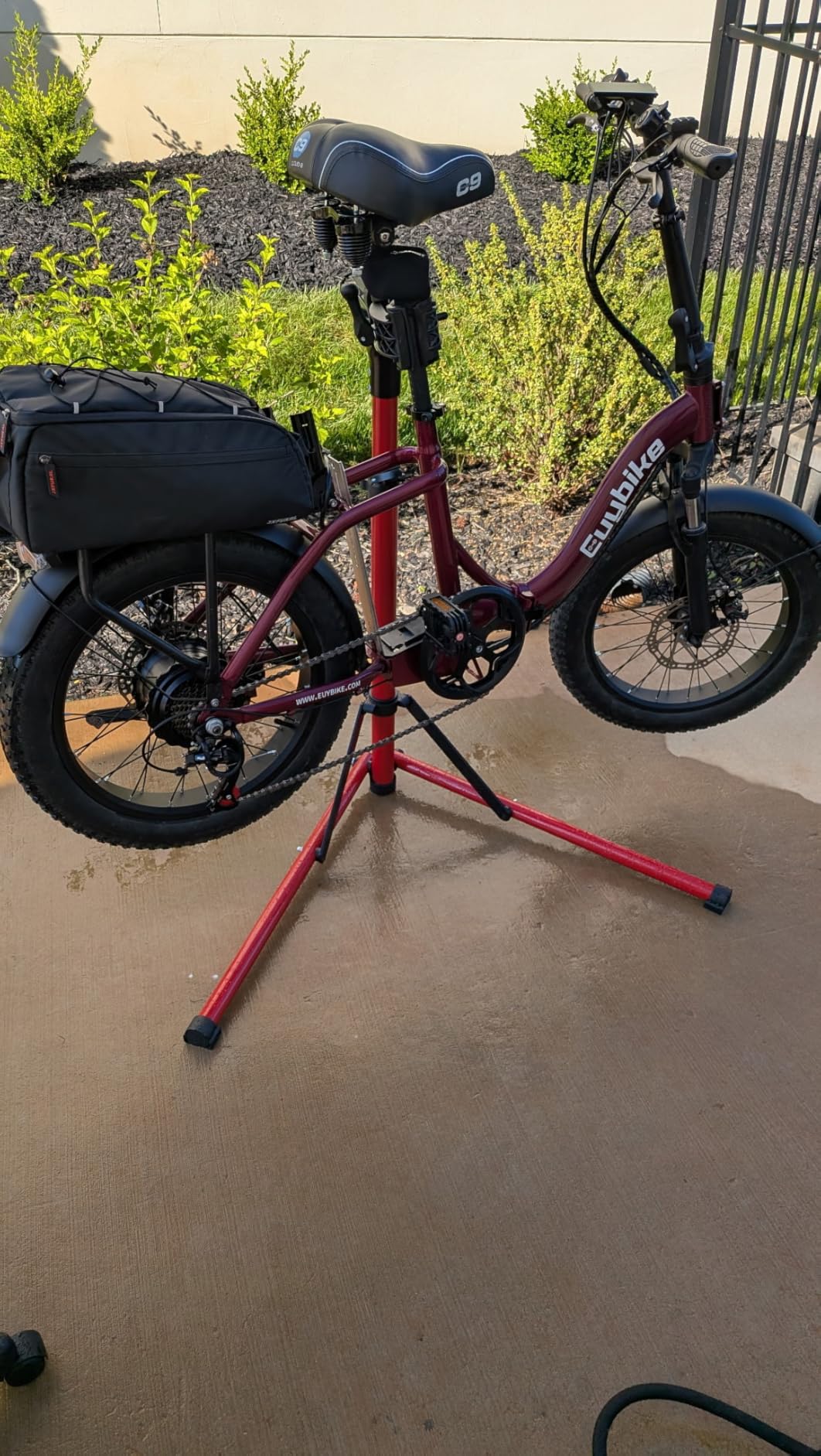 Upgrade 2.0 Bike Repair Stand (Max 110 lbs) - Portable Aluminum Bicycle Workstand for Electric, Mountain, and Road Bikes customer photo 1